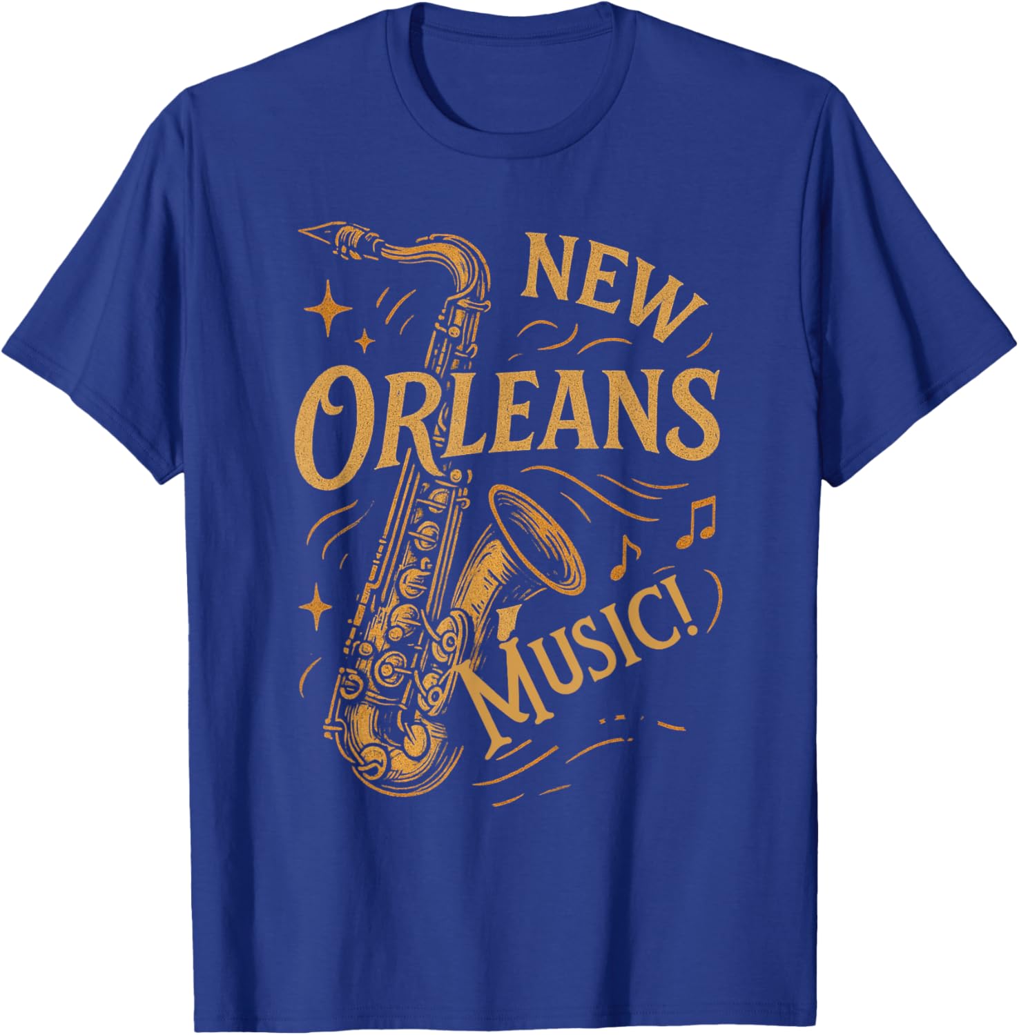 Vintage New Orleans Music Saxophone T-Shirt for Music Lovers - 2