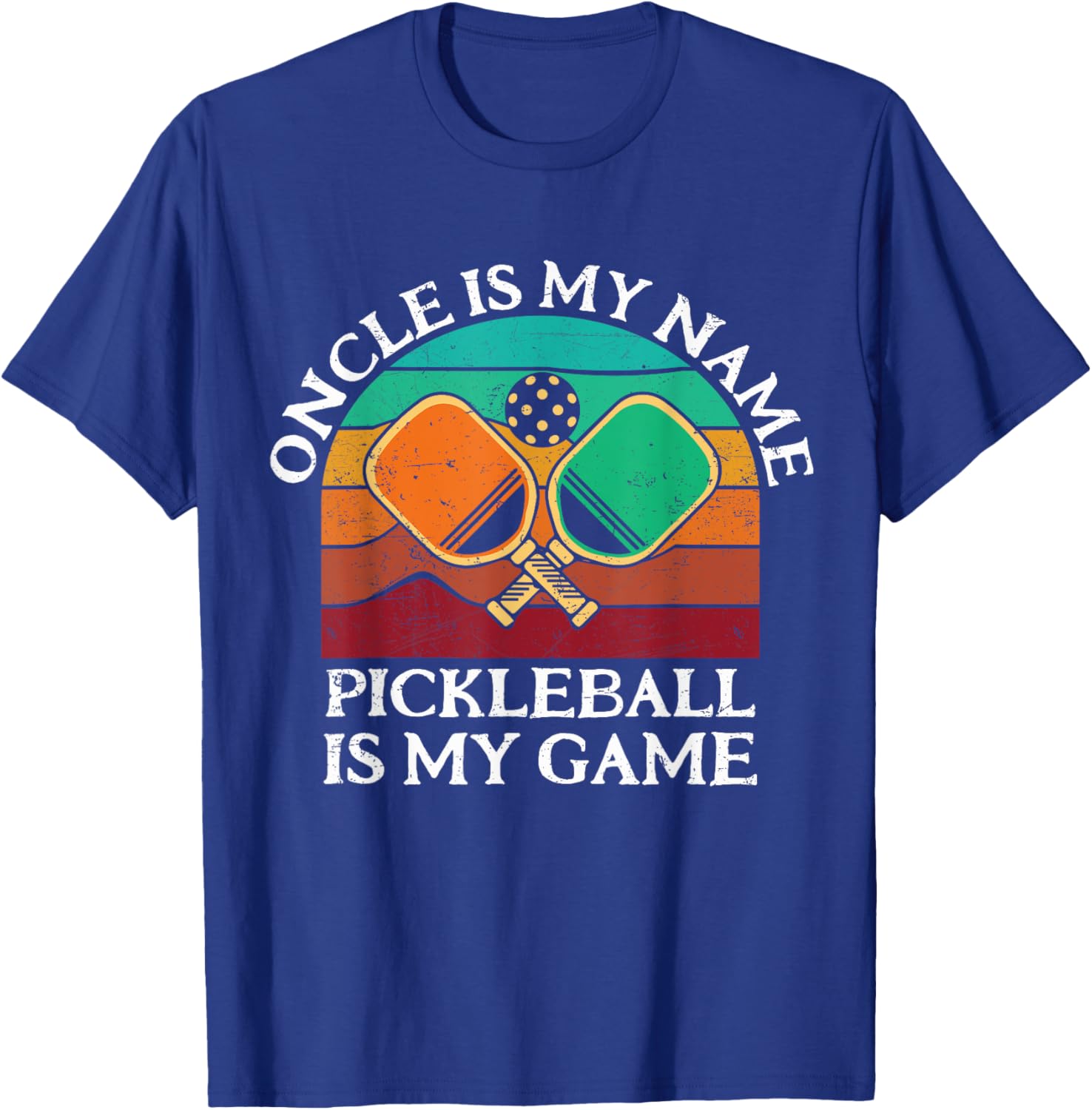 Oncle is My Name Pickleball is My Game Fun T-Shirt for Lovers of Sport - 2