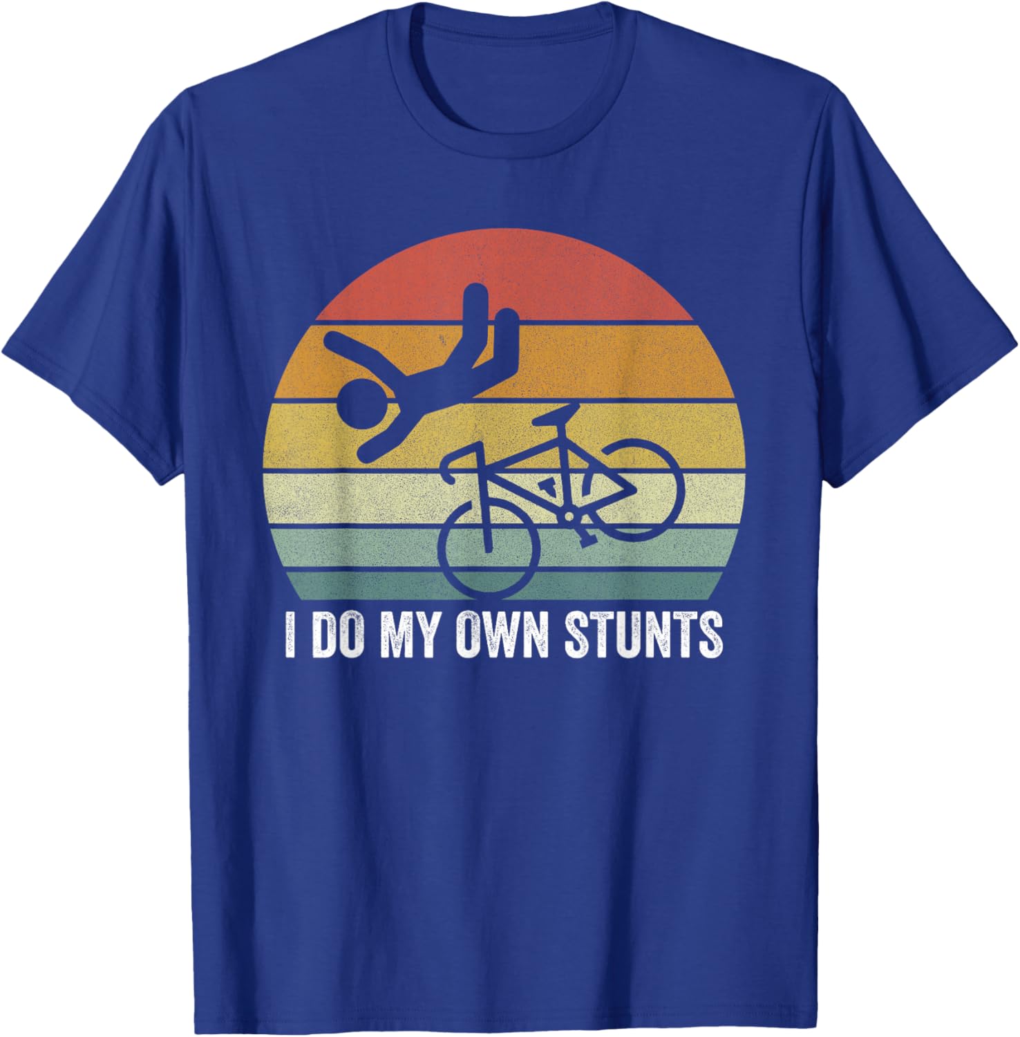 Vintage Retro I Do My Own Stunts Shirt for Bike Lovers - Fun T-Shirt - 19