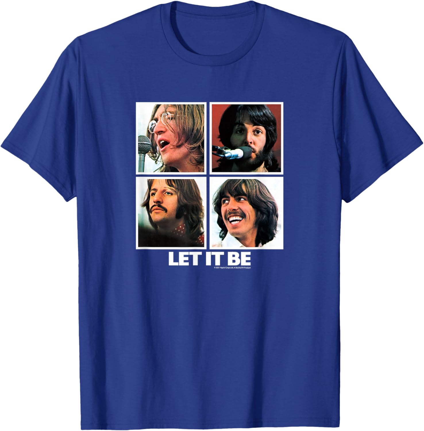 The Beatles Let it Be Square T-Shirt for Music Lovers and Fans - 13