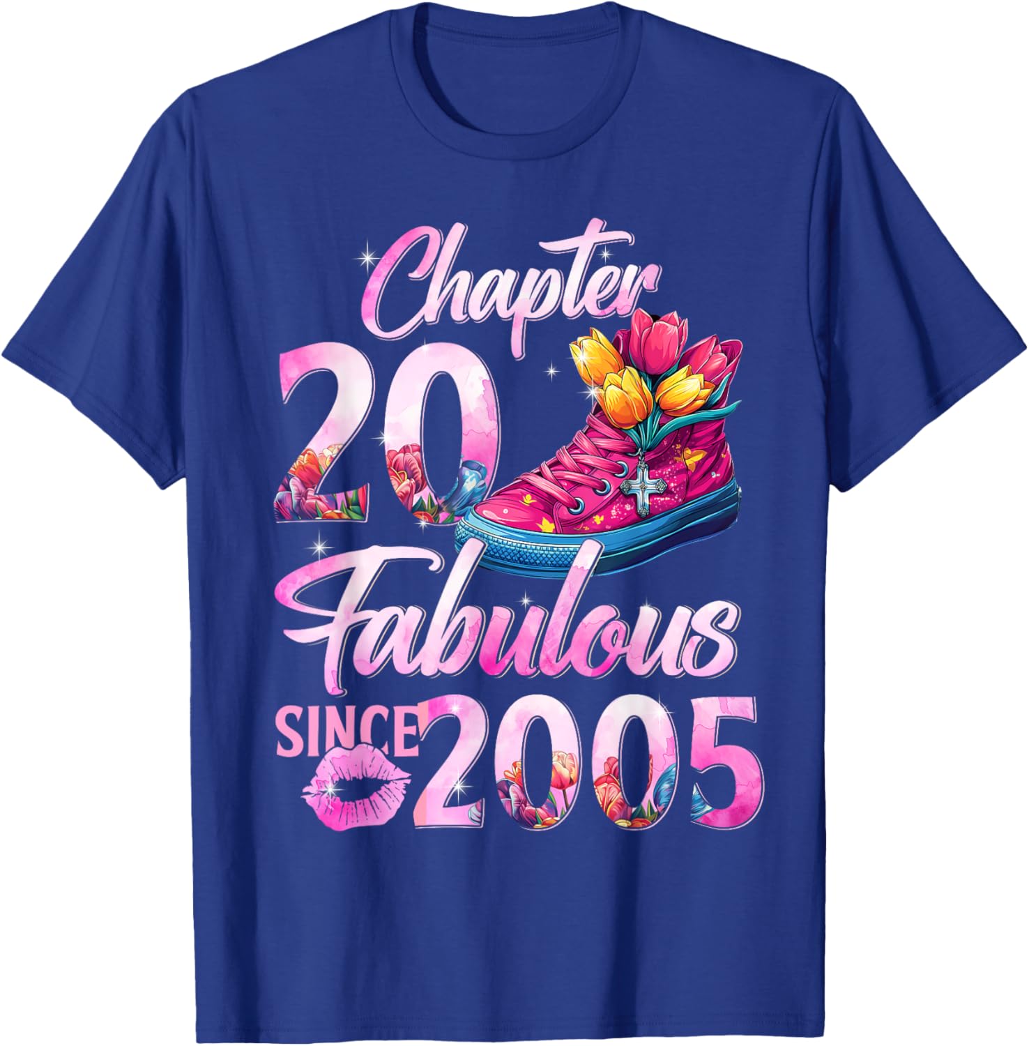20th Birthday Queen T-Shirt Perfect Gift for 2005 EST Celebration - 22