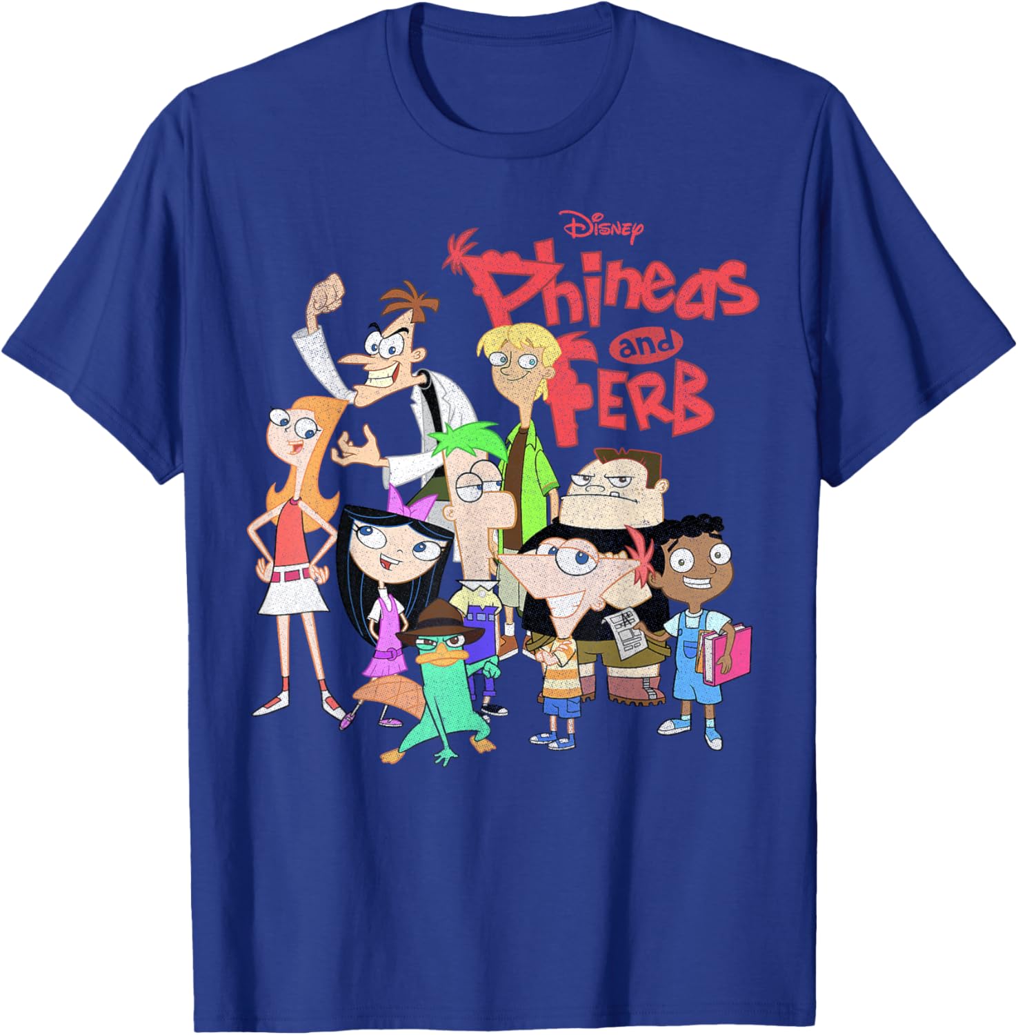 Phineas And Ferb Group Logo T-Shirt for Fun Disney Fans - 10