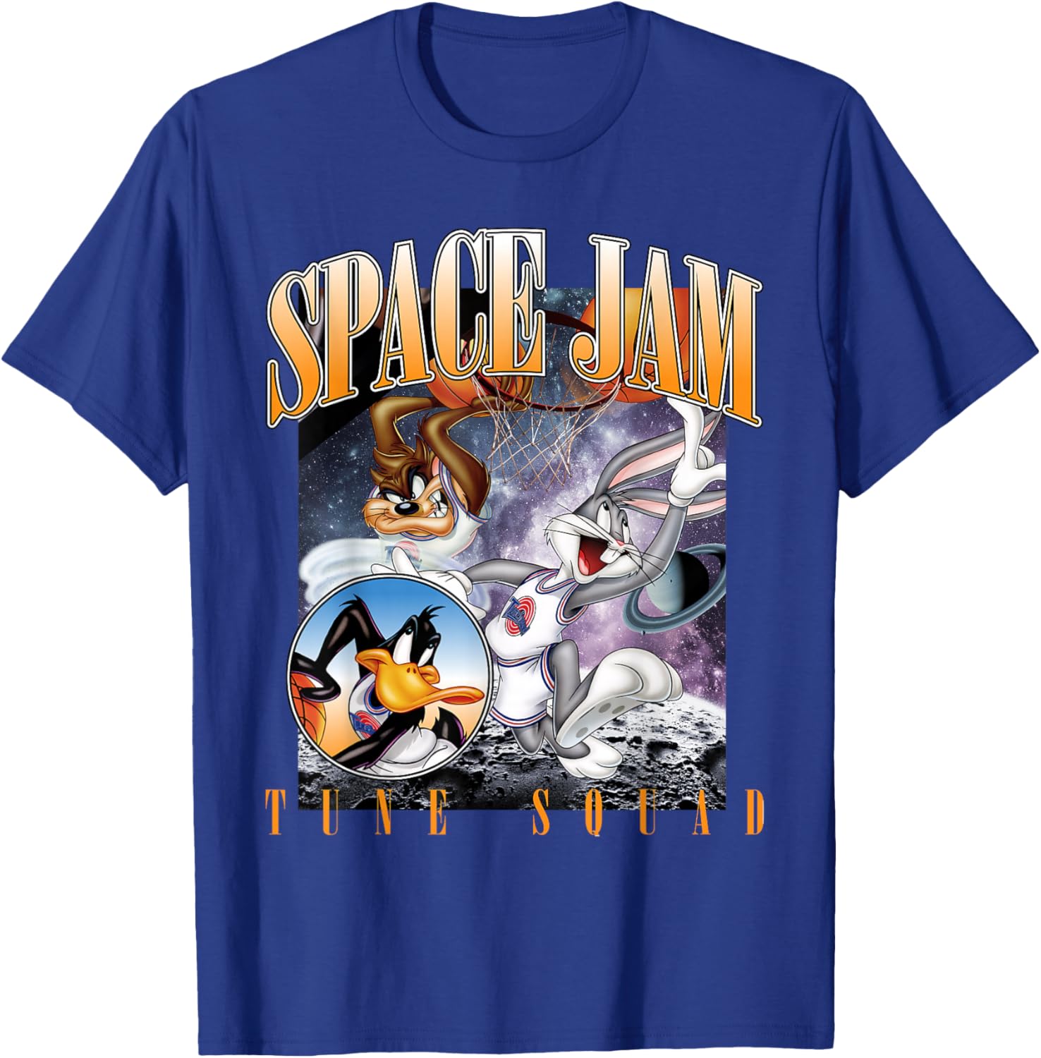Vintage Space Jam Tune Squad T-Shirt for Fans of Classic Basketball Style - 2