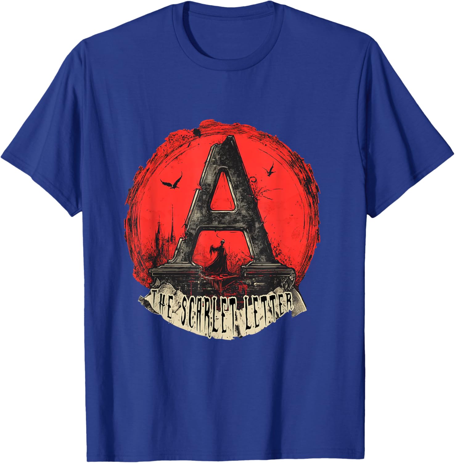 Stylish Scarlet Letter T-Shirt for Fans of Classic Literature Apparel - 5