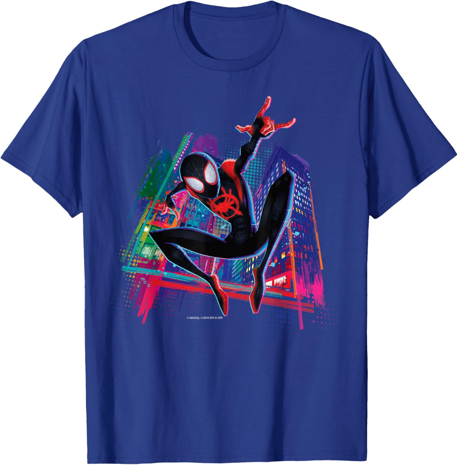 Spider-Man Miles Morales Graffiti City T-Shirt for Stylish Fans - 20