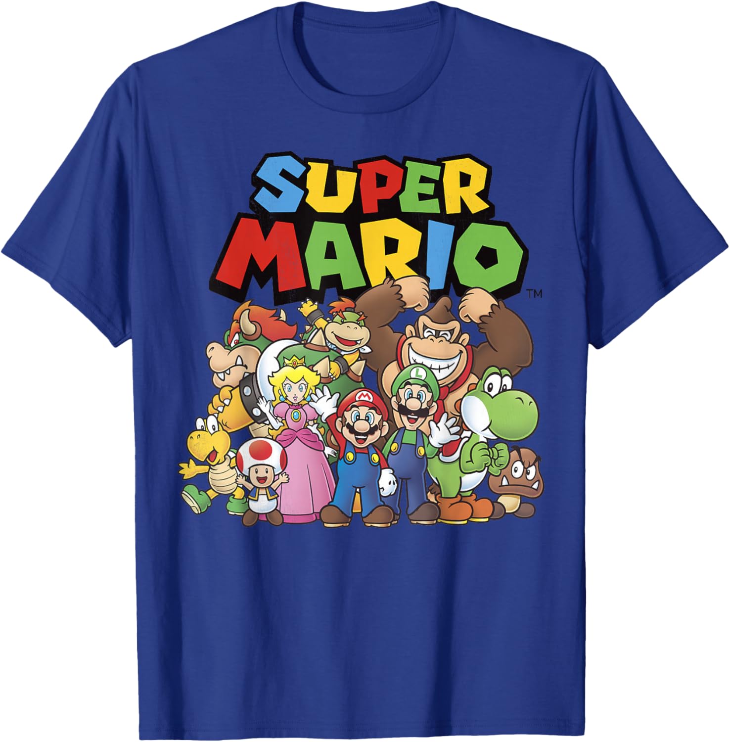 Super Mario Full Cast Graphic T-Shirt For Gamers and Fans - 3