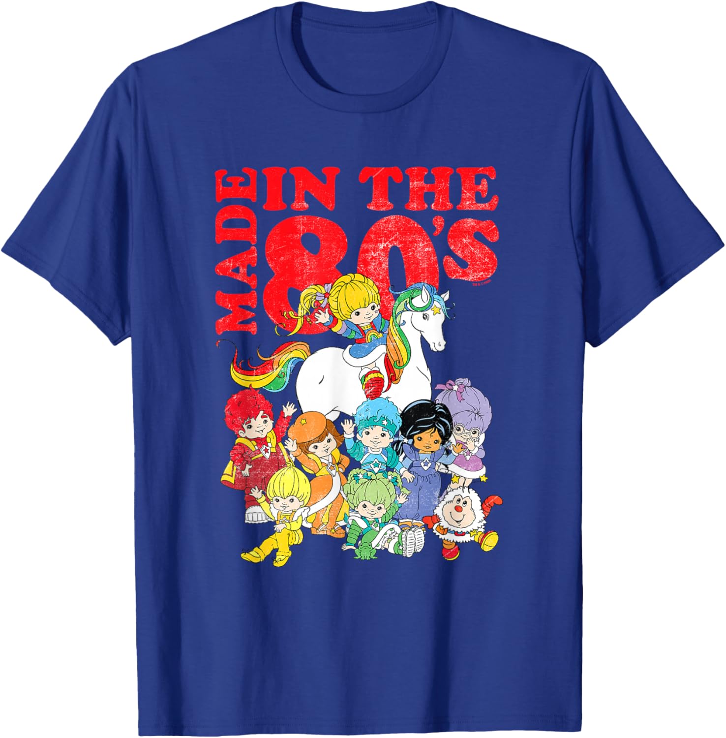 Rainbow Brite Vintage Distressed T-Shirt 80s Group Shot for Fans - 9