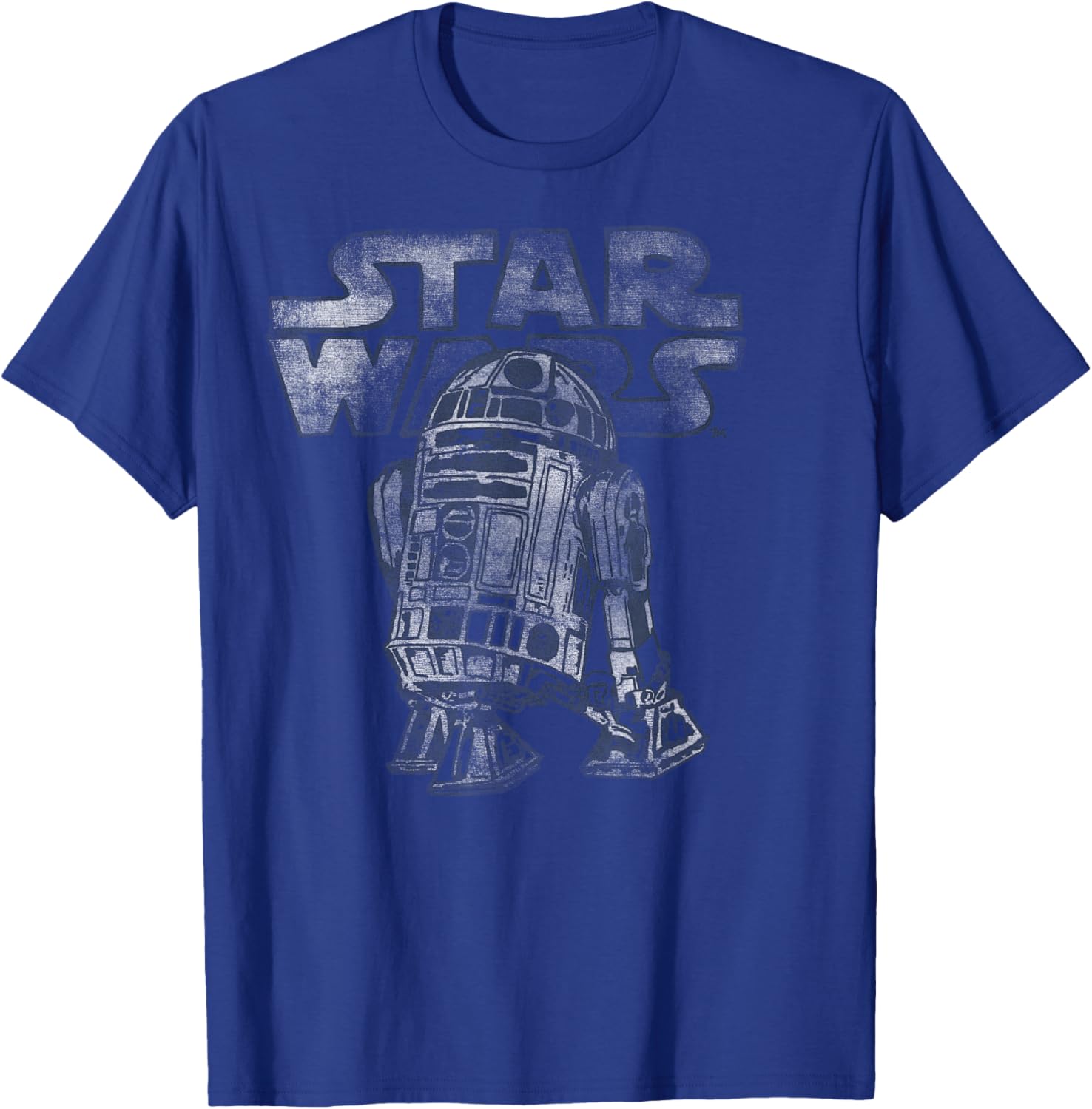 Vintage R2-D2 Distressed T-Shirt for Star Wars Fans - C2 Disney+ Style - 2