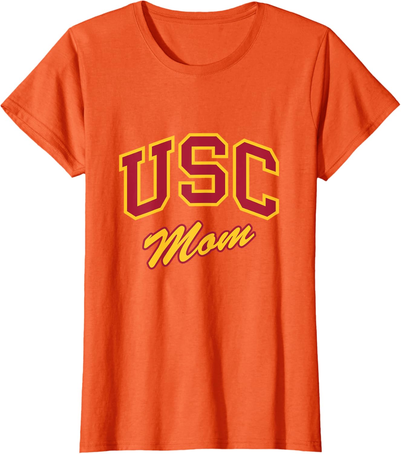 USC Mom Retro Script T-Shirt Perfect for Sports and Outdoor Activities - 3