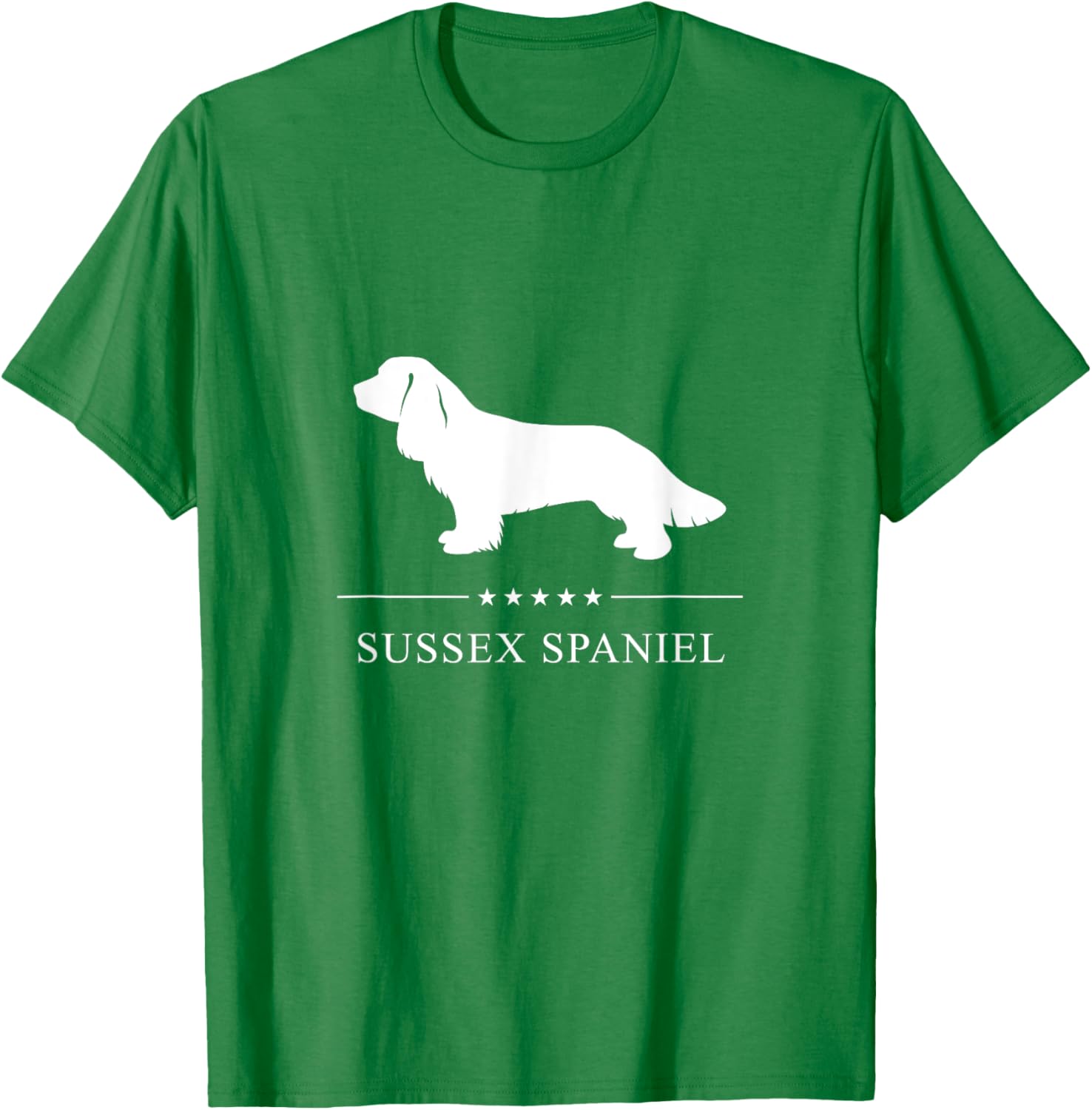 Stylish Sussex Spaniel Silhouette T-Shirt for Dog Lovers - Unisex Design - 7
