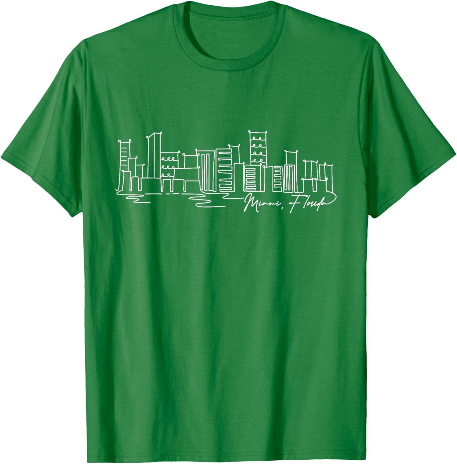 Signature Miami City Skyline T-Shirt Florida Souvenir Gift for Everyone - 24