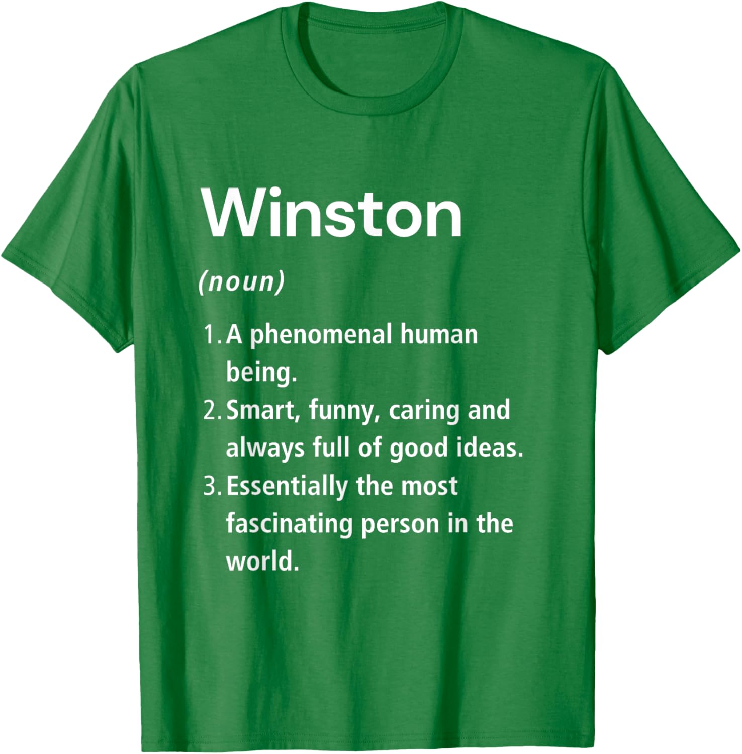 Winston Name Definition Funny Dictionary T-Shirt for Humorous Style - 4