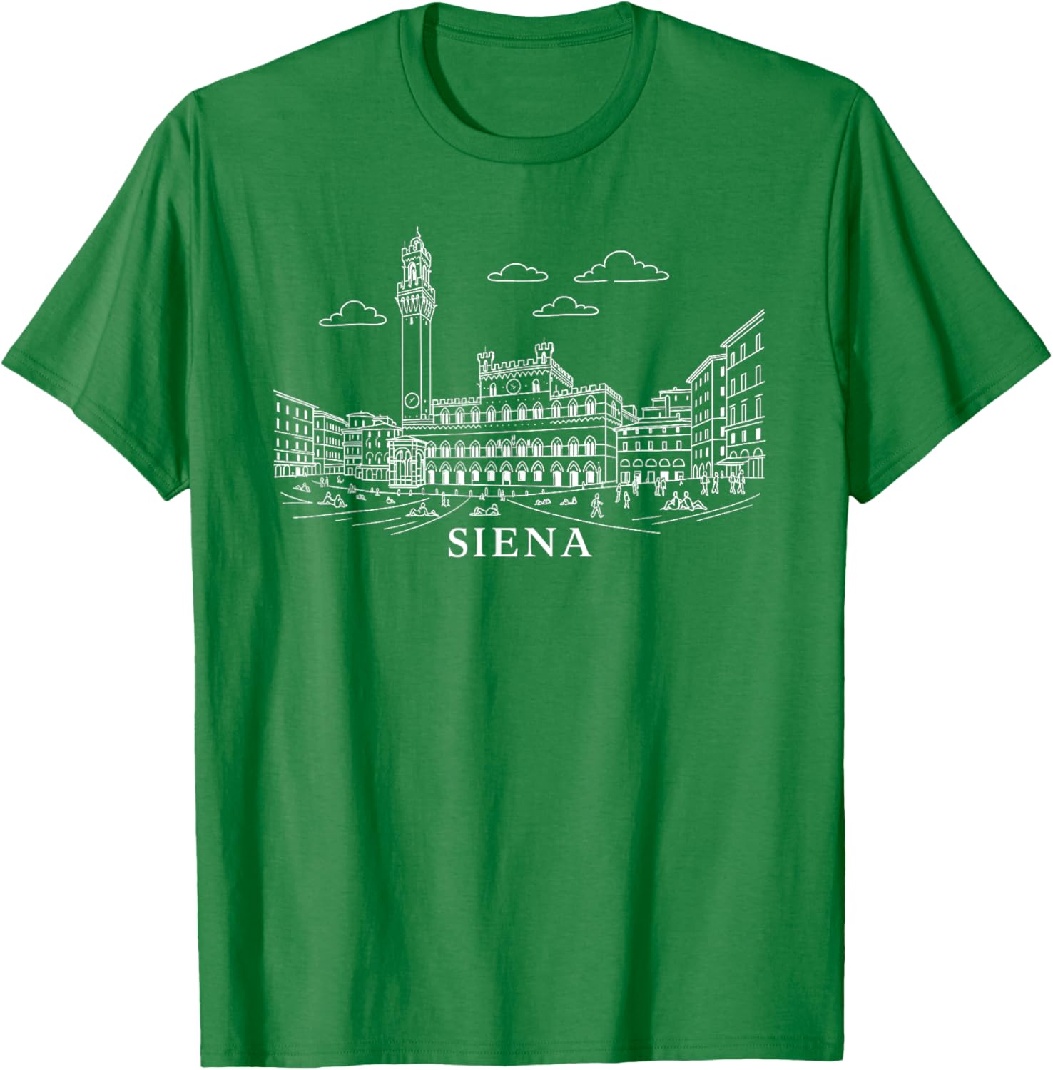 Siena Italy Landmark Graphic Tee - Stylish Travel Souvenir T-Shirt - 2