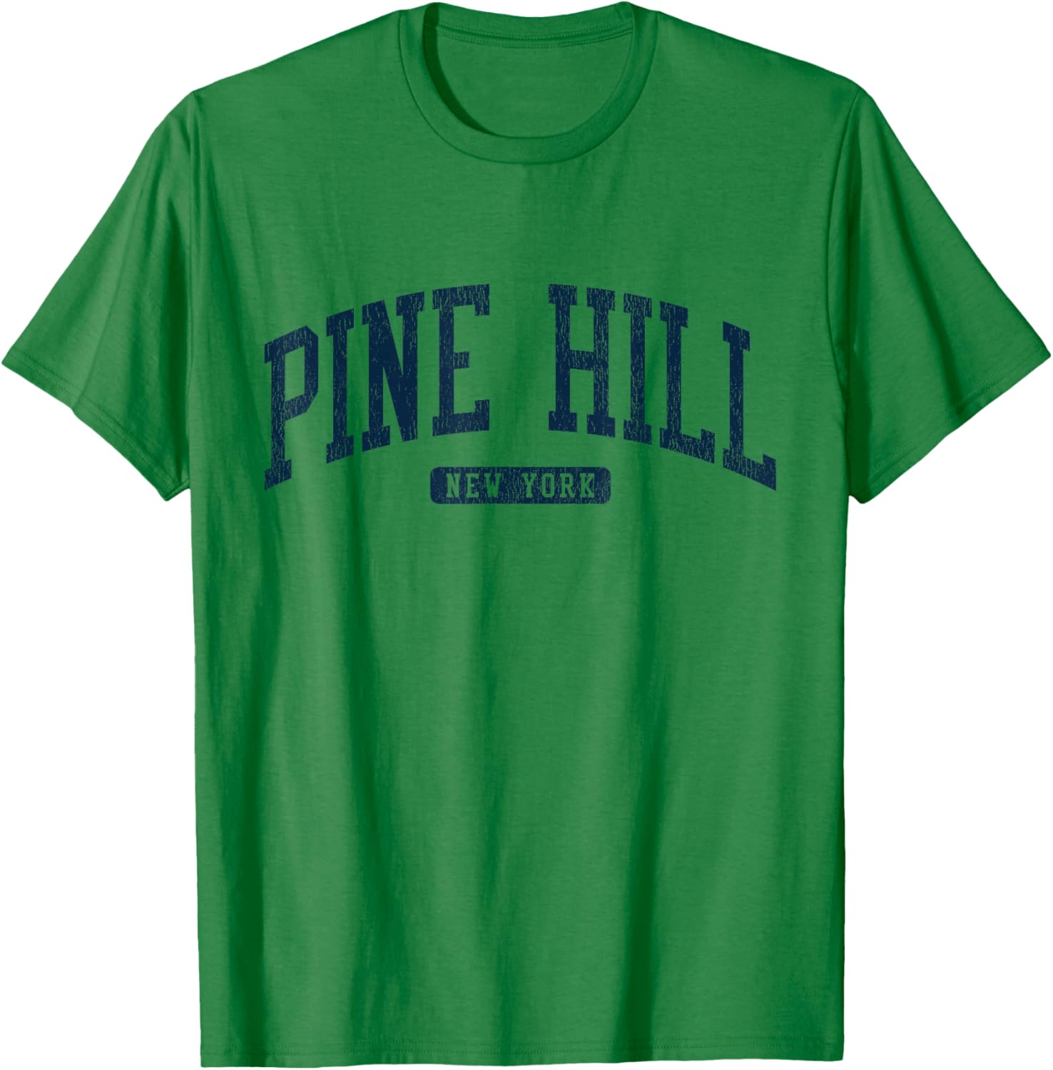 Pine Hill New York College Style Blue T-Shirt for Trendy Students - 3