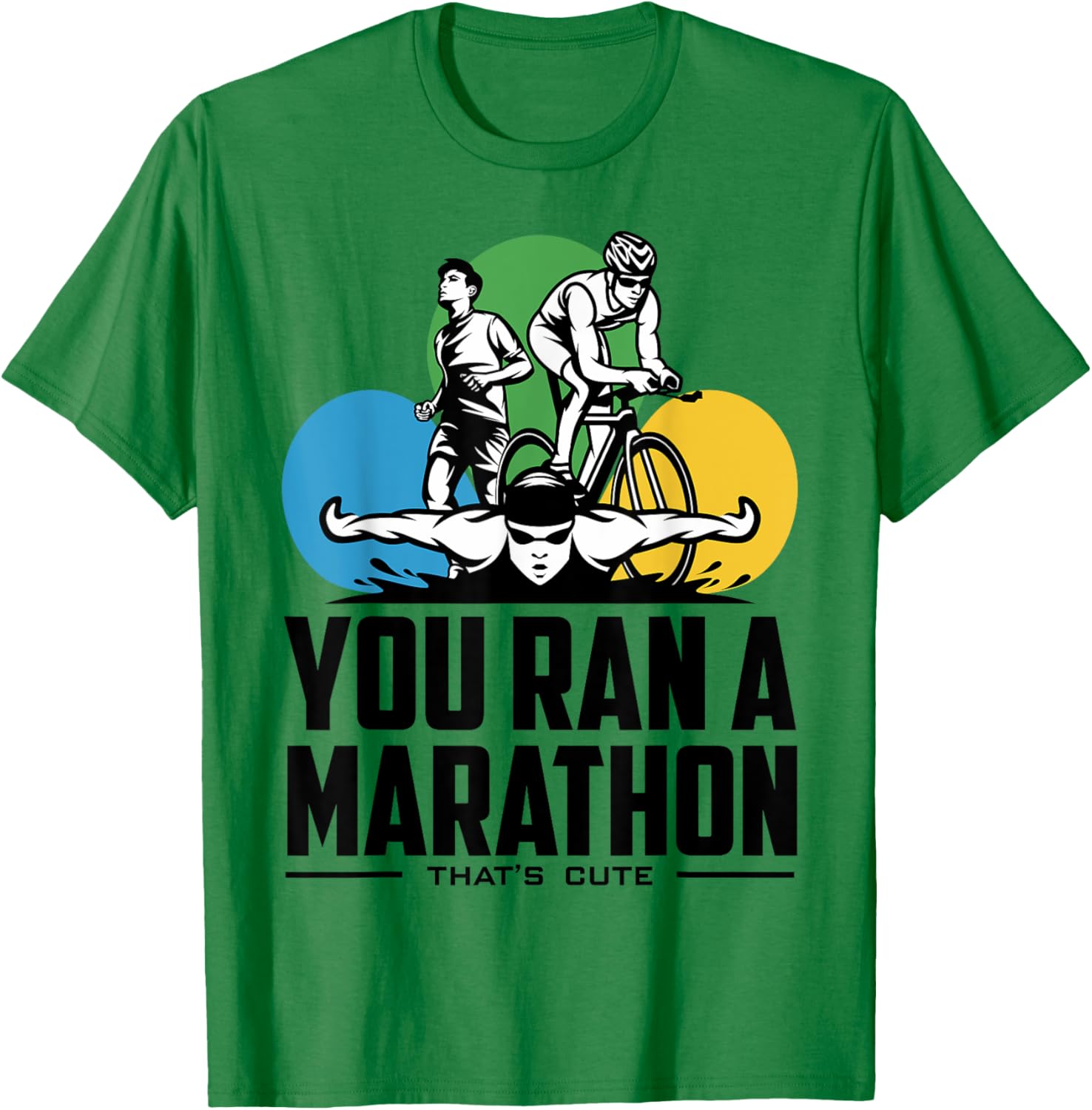 Triathlon Marathoners T-Shirt for Proud Runners | Fun Fitness Tee - 4