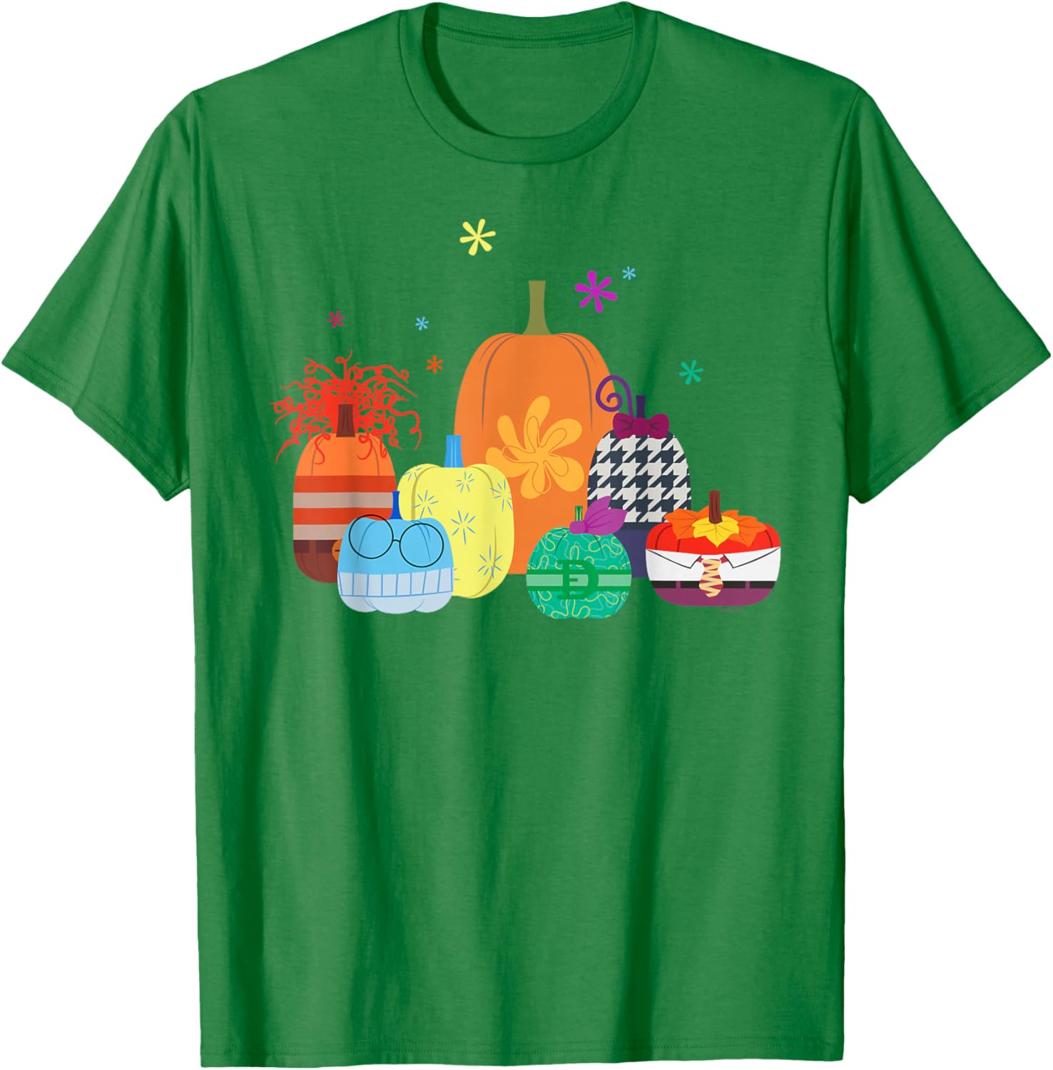 Disney Pixar Inside Out 2 Halloween Pumpkin Group T-Shirt for Fun Celebrations - 5