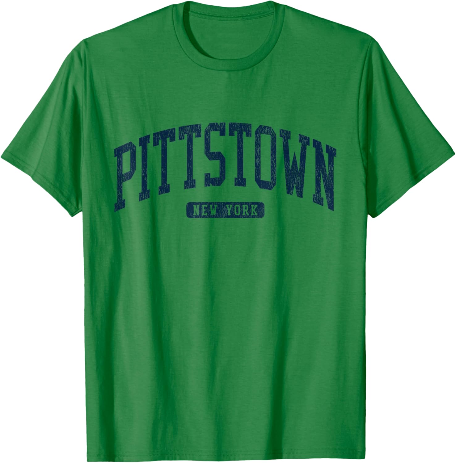 Pittstown NY College Style Blue T-Shirt for Students and Alumni - 14