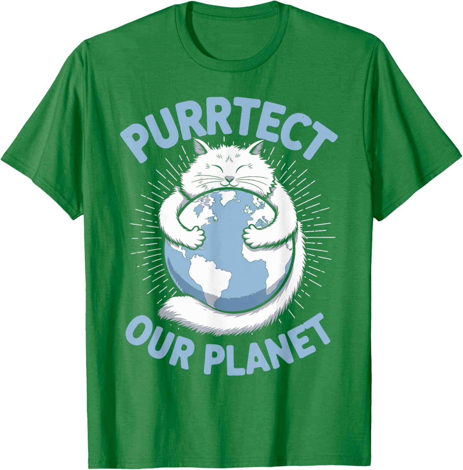 Purrtect Our Planet Cat Lover T-Shirt for Men, Women, and Kids - 16