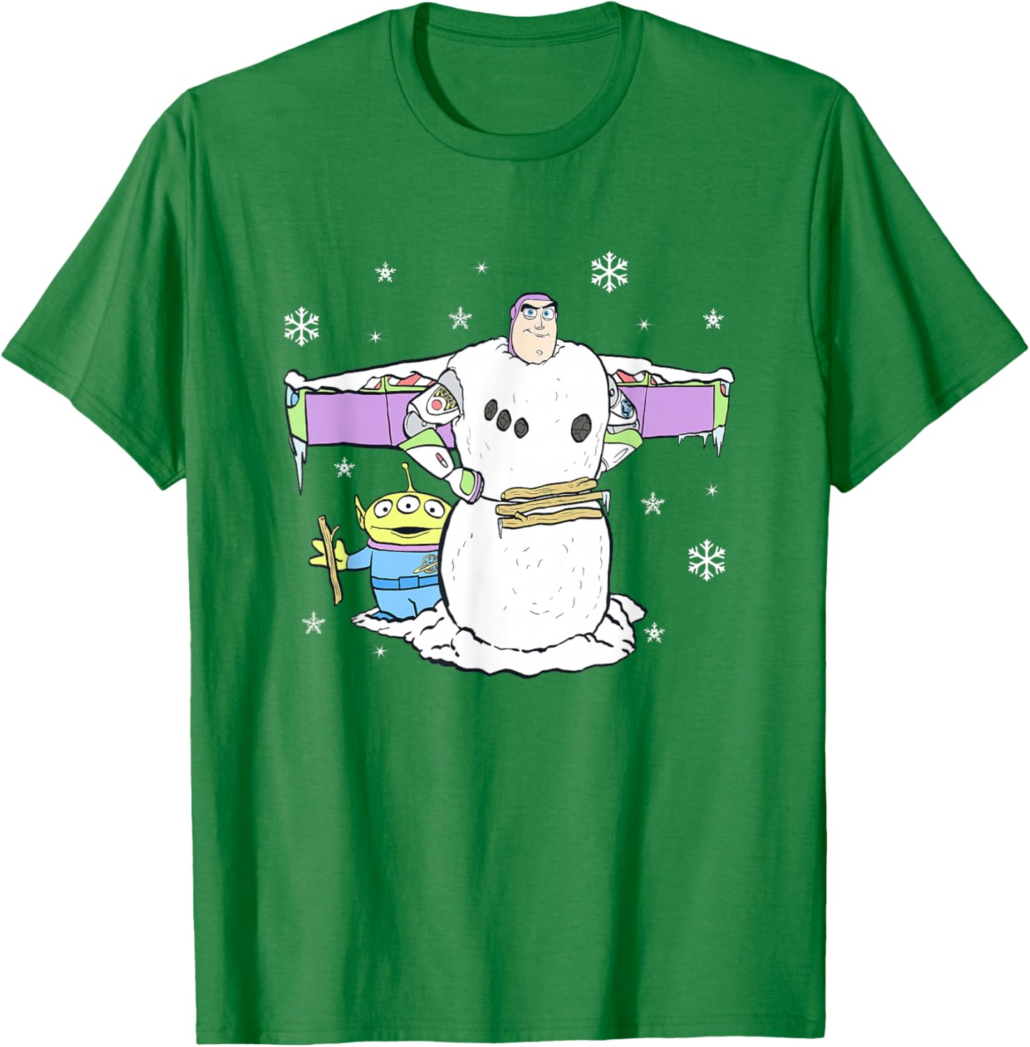 Disney Pixar Toy Story Christmas Buzz Snowman Logo T-Shirt for Kids - 9