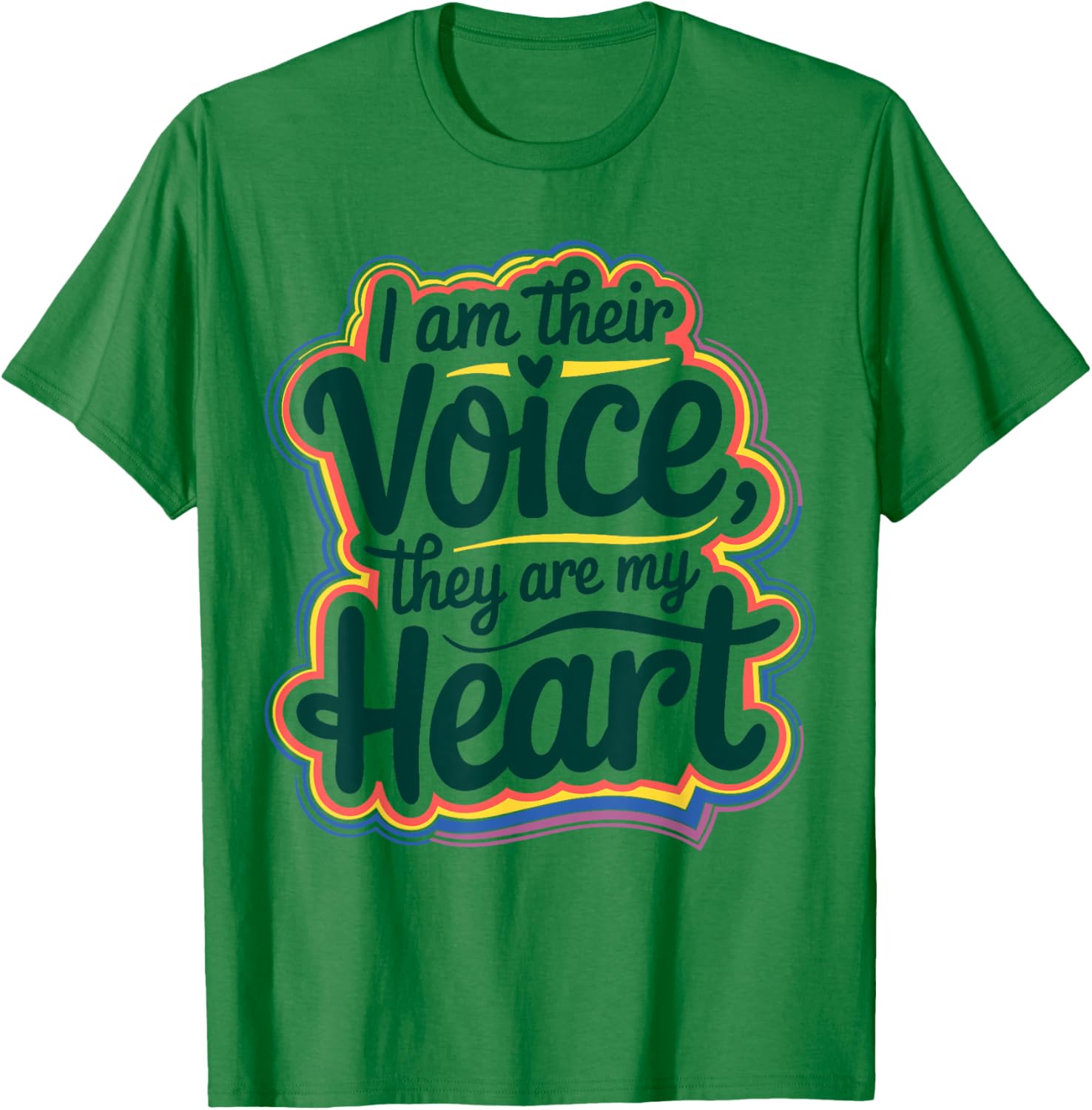 I Am Their Voice They Are My Heart Special Ed Teacher T-Shirt Gift - 19
