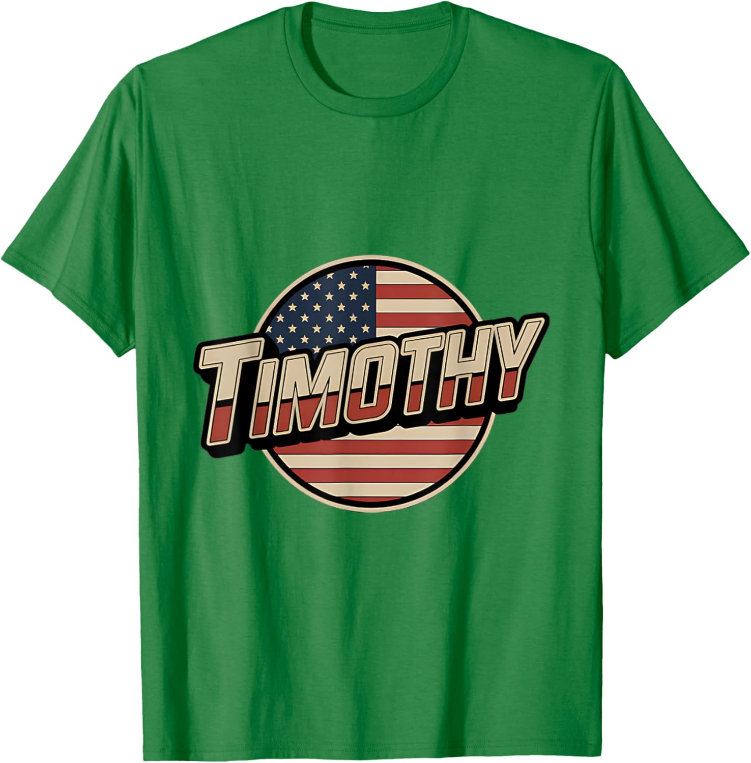Personalized TIMOTHY USA Flag T-Shirt for Patriotic Americans - 8