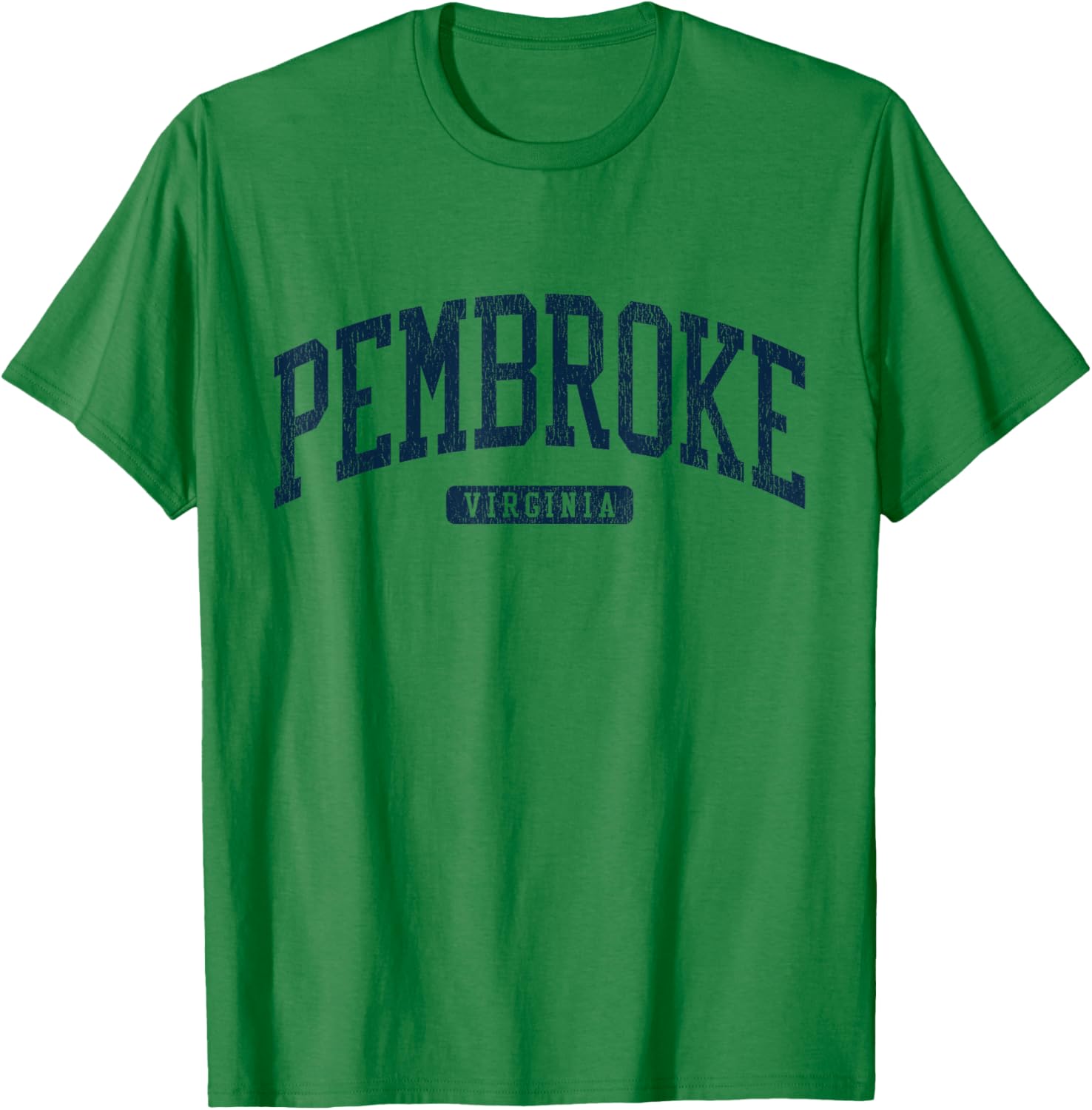 Pembroke Virginia College University Style Blue T-Shirt for Students - 11