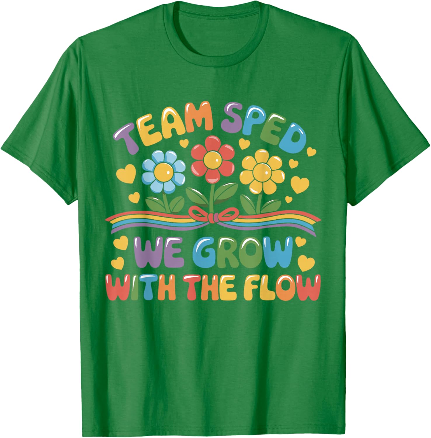 Team SPED We Grow With The Flow Special Ed Teacher T-Shirt for Educators - 10