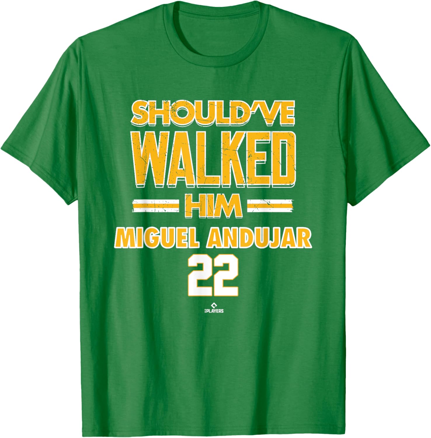 Should've Walked Him Miguel Andujar Oakland Athletics MLB T-Shirt - 3
