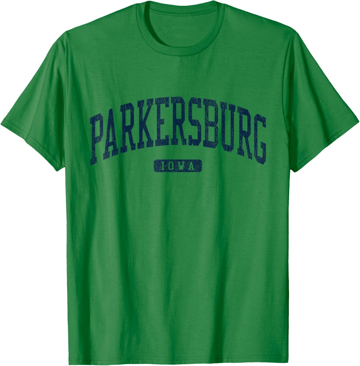 Stylish Blue Parkersburg Iowa College T-Shirt for Students and Alumni - 8