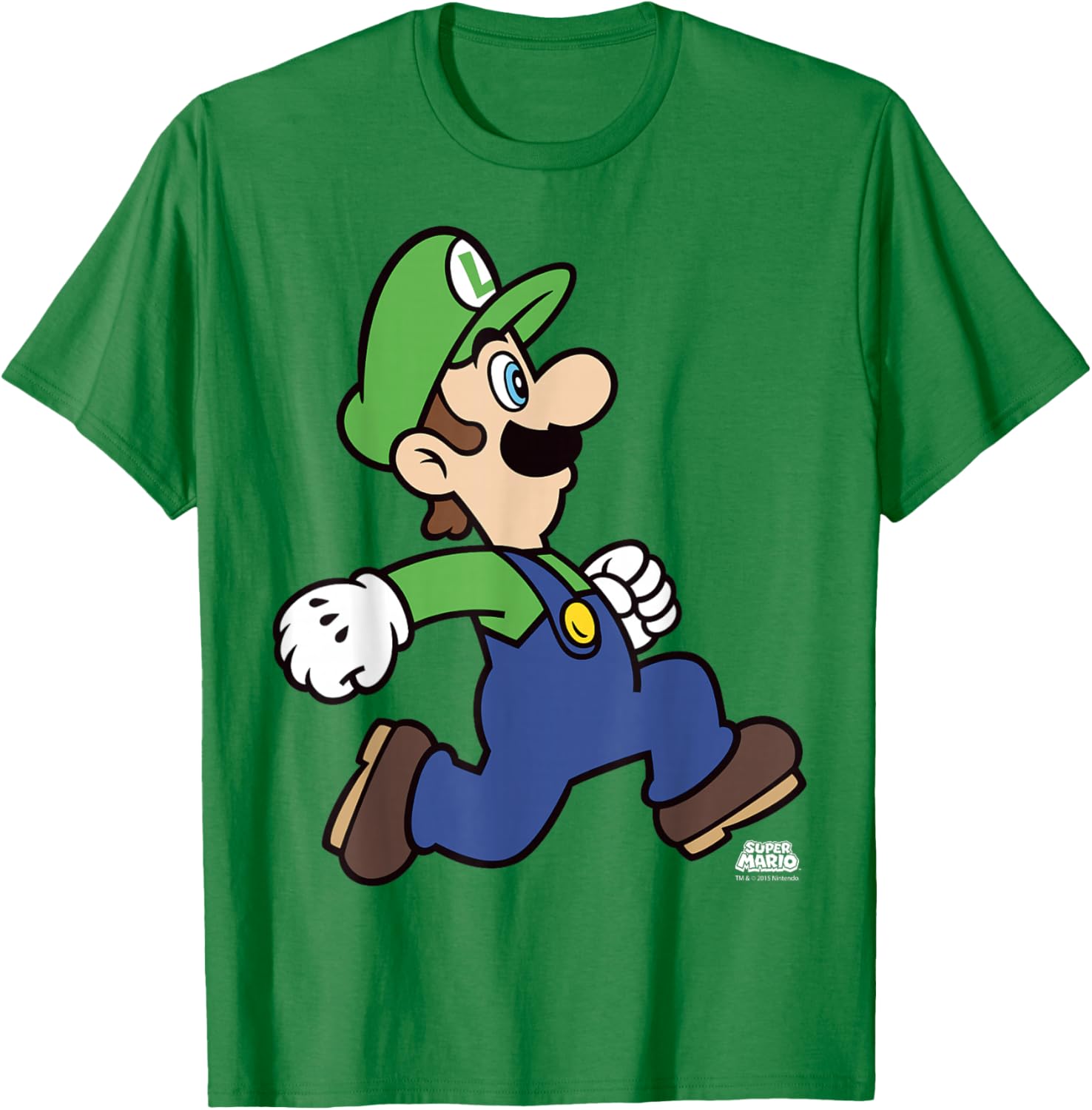 Super Mario Luigi Run Portrait T-Shirt for Fun Gaming Fans - 8