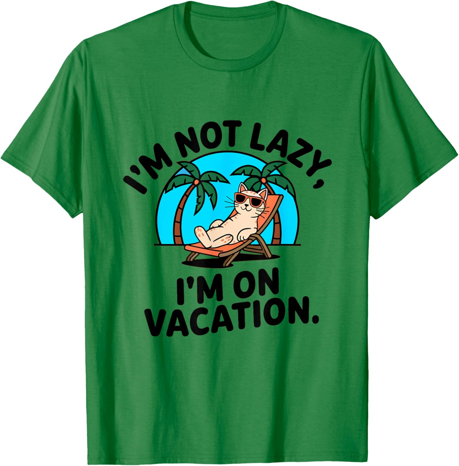 Funny Cat I'm Not Lazy T-Shirt for Cat Lovers and Kitty Moms & Dads - 10
