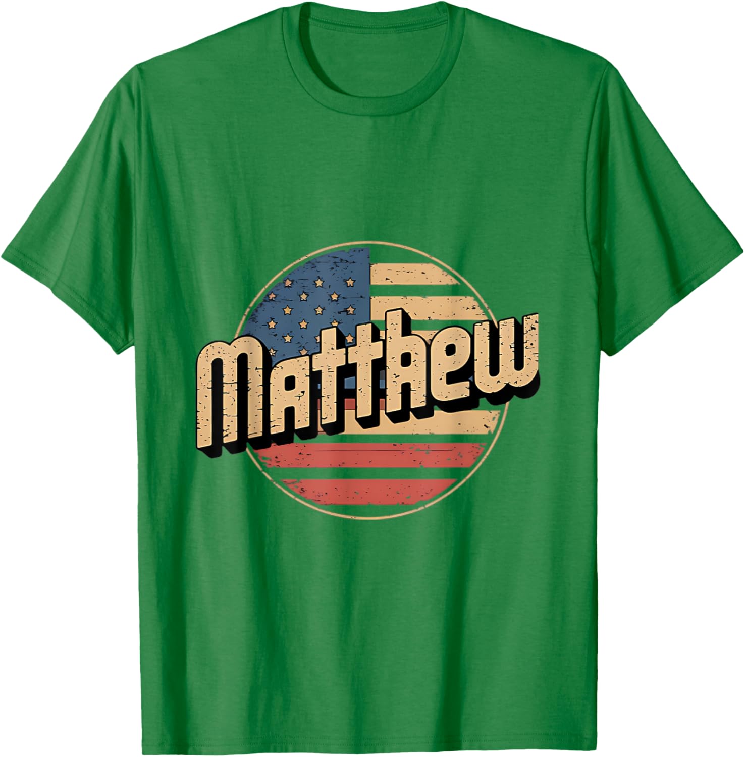 Personalized MATTHEW USA Flag Patriot T-Shirt for Proud Americans - 11