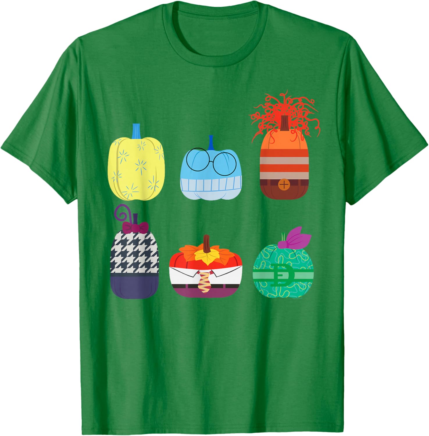 Inside Out 2 Halloween Pumpkin Grid T-Shirt for Fun Fall Fashion - 22