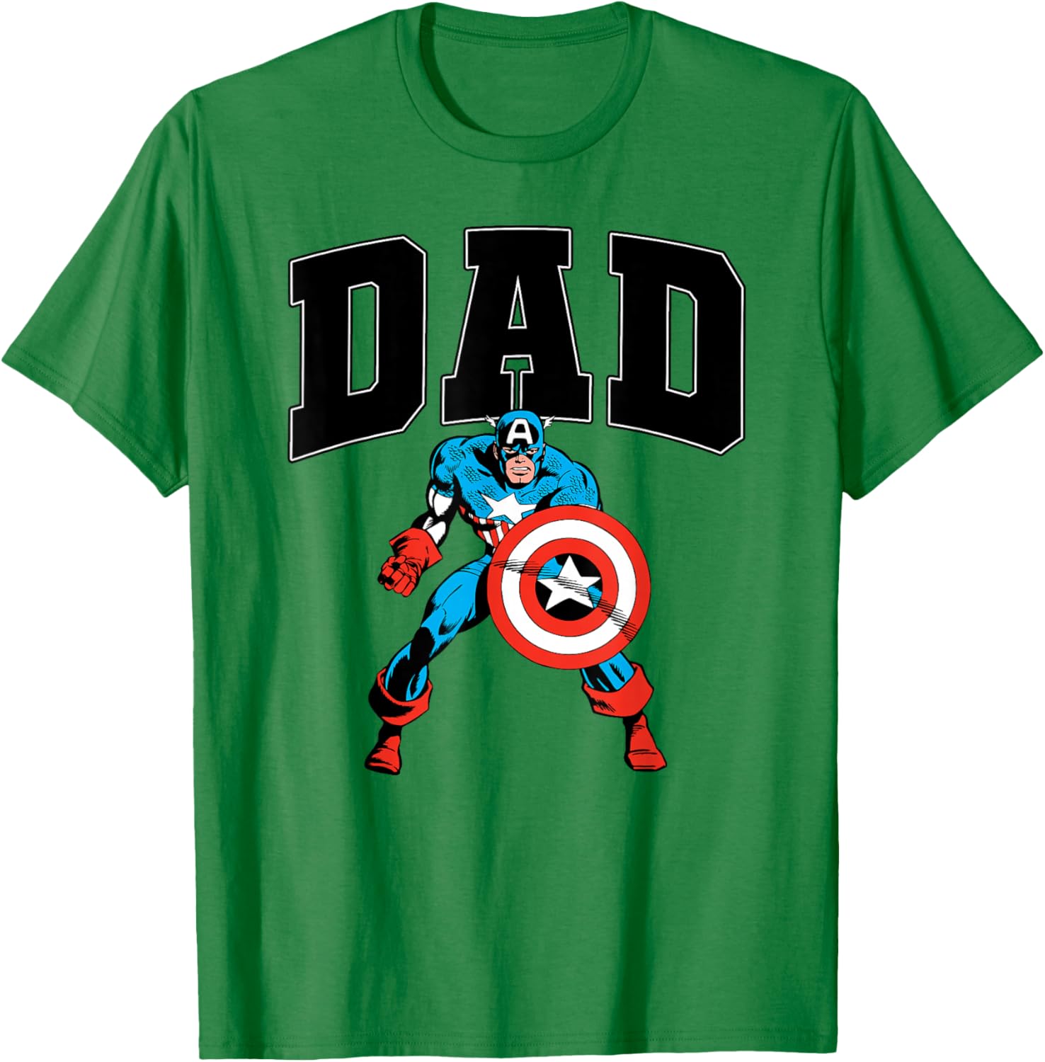 Retro Captain America Dad T-Shirt for Marvel Comics Father's Day Gift - 3