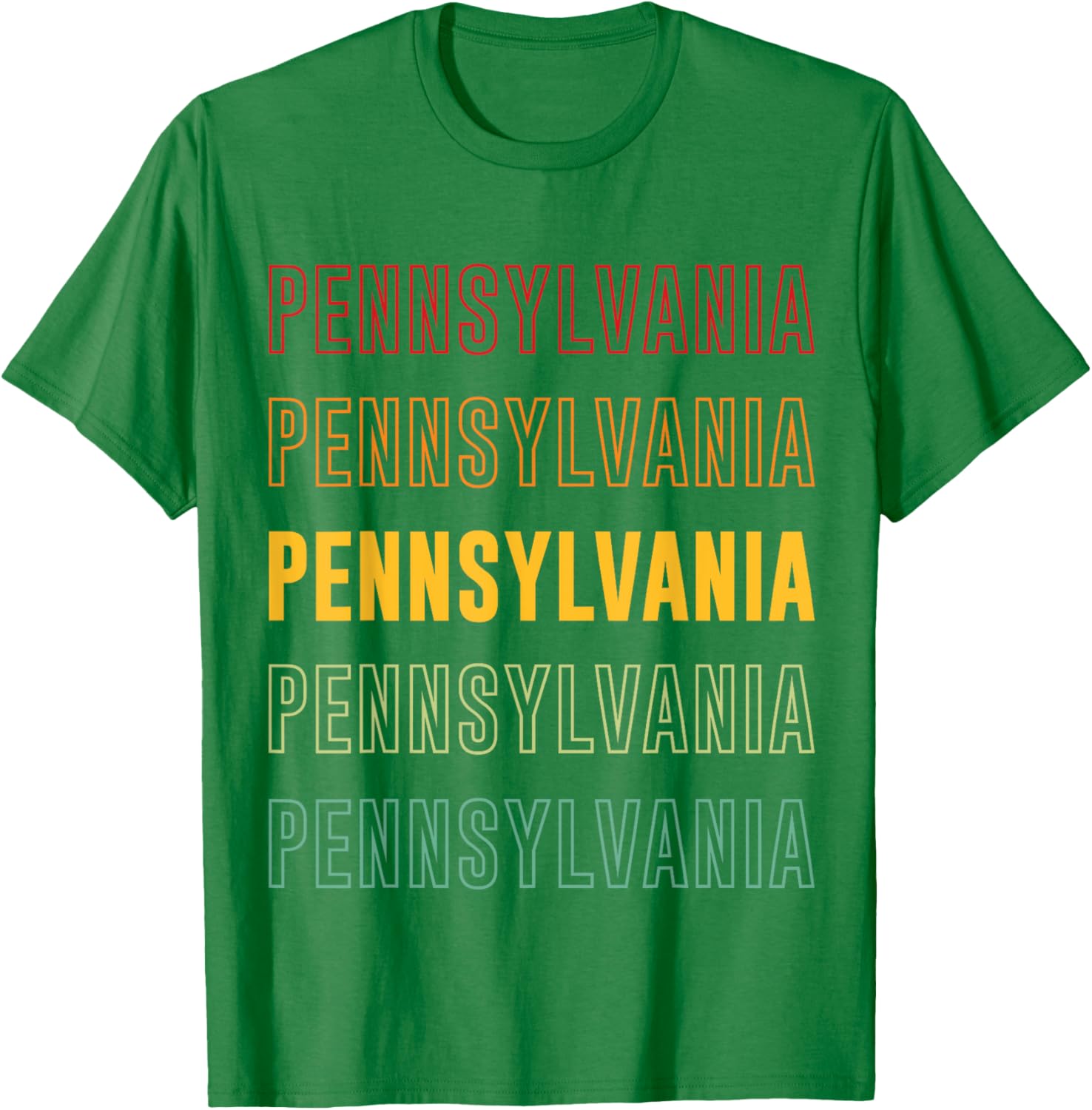 Vibrant Pennsylvania Rainbow T-Shirt for Stylish Comfort and Fun Fashion - 14