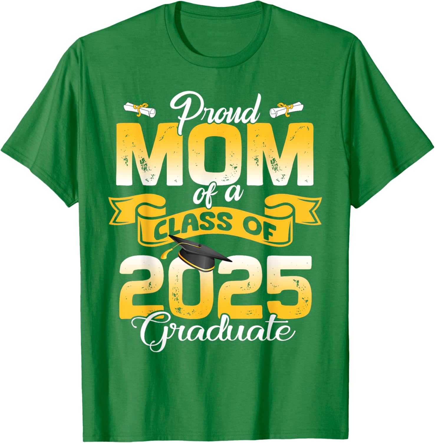Super Proud Mom of 2025 Graduate T-Shirt for Family Celebration - 3