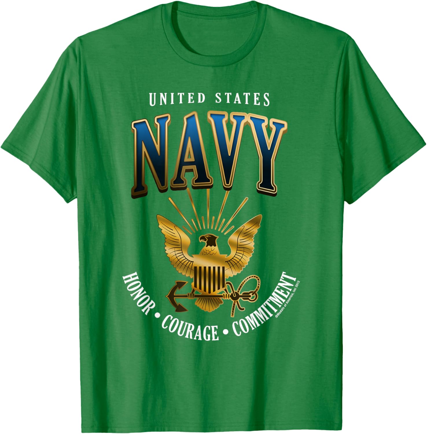United States Navy Honor Courage Commitment T-Shirt for Proud Fans - 12