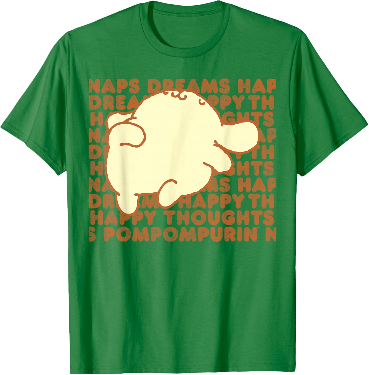 Pompompurin Happy Thoughts Nap Time T-Shirt for Cozy Relaxation - 4
