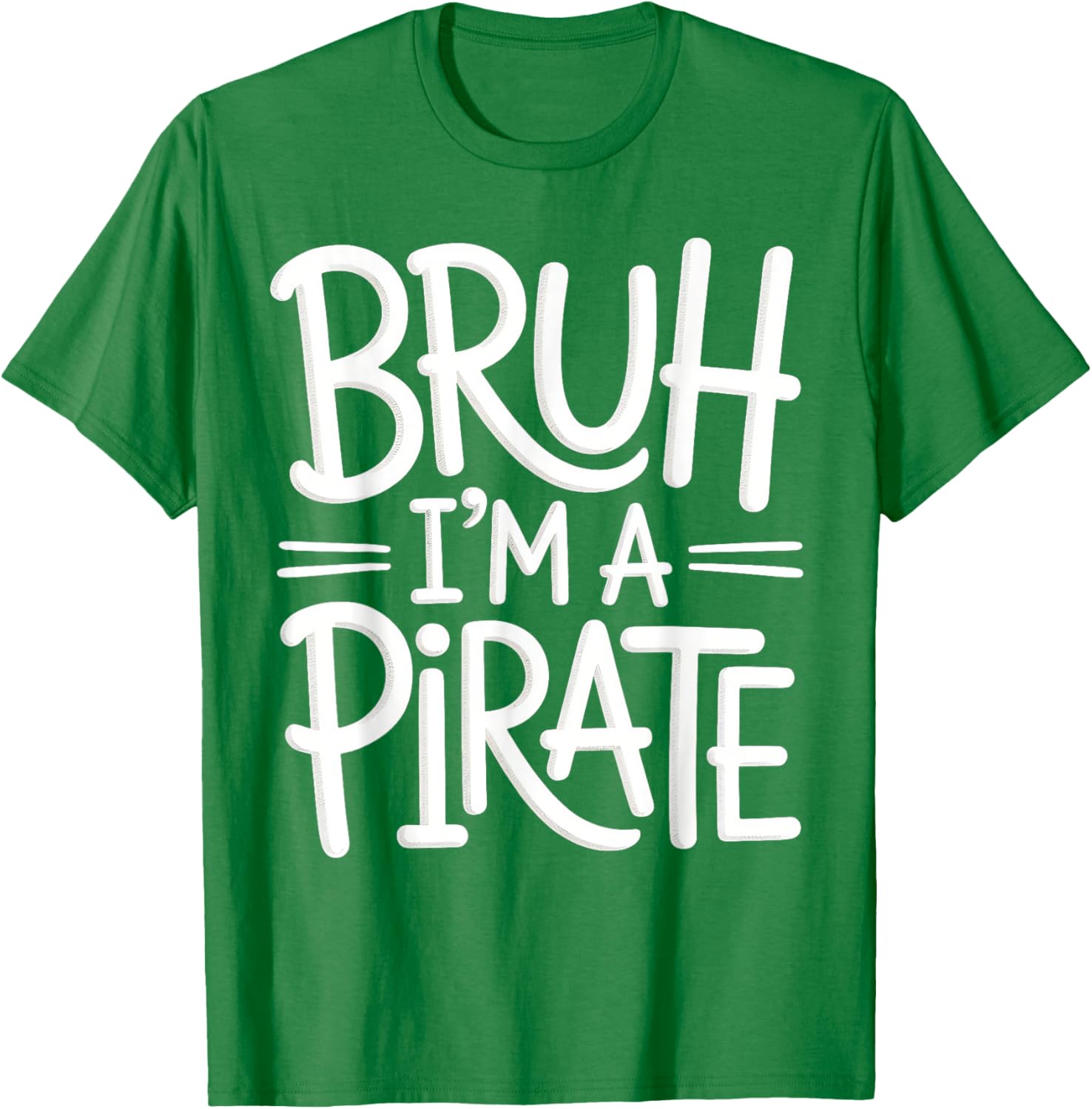 Bruh Pirate Lazy Halloween Costume Kids T-Shirt for Fun Dress-Up - 10