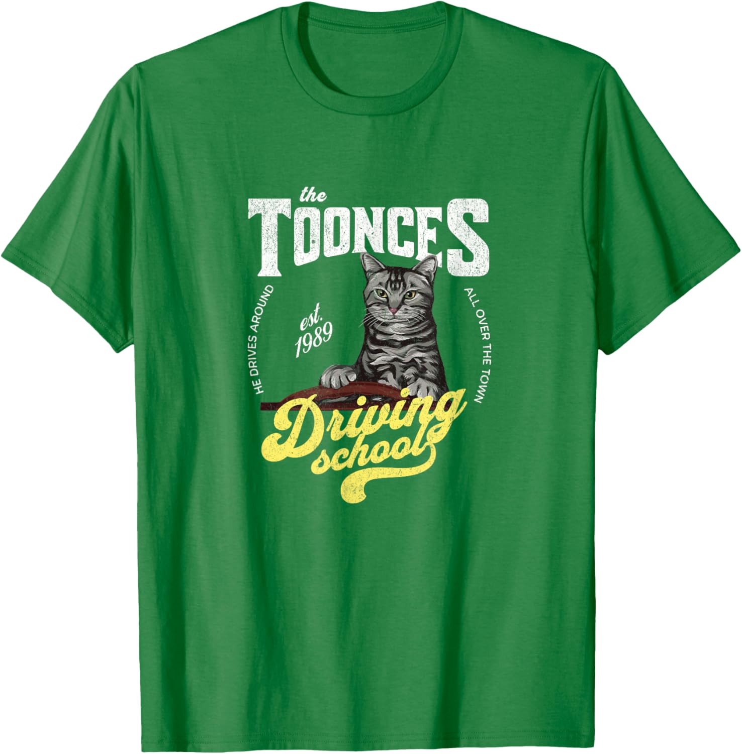 Toonces Driving School T-Shirt Established 1989 Fun Gift for Drivers - 8