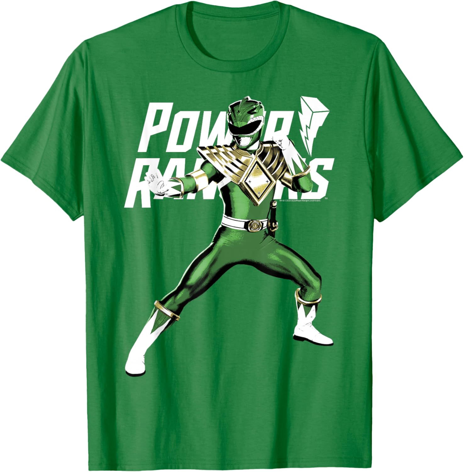 Power Rangers Green Ranger Karate Action Pose T-Shirt for Fans - 1