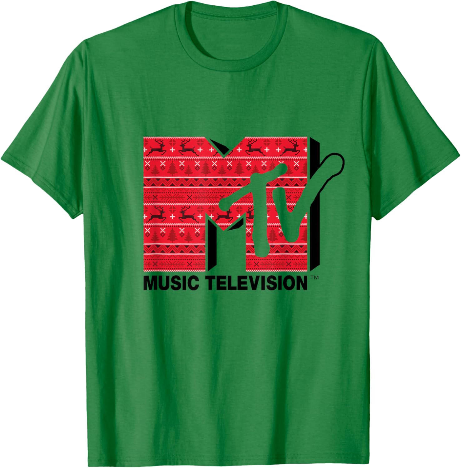 Mademark x MTV Ugly Christmas Style T-Shirt - Festive Retro Logo Wear - 9