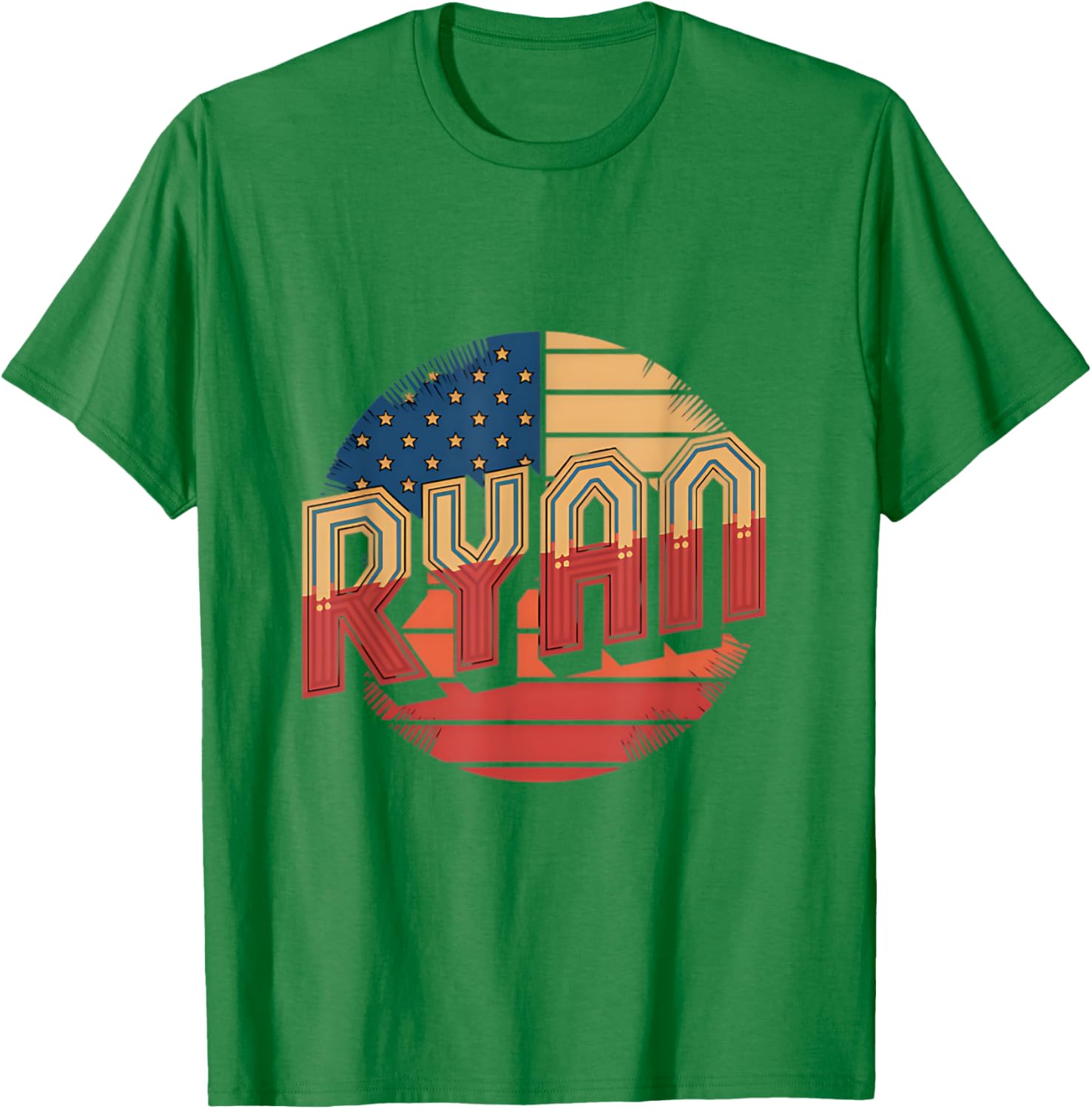 Personalized Ryan USA Flag Patriot T-Shirt for Proud Americans - 3