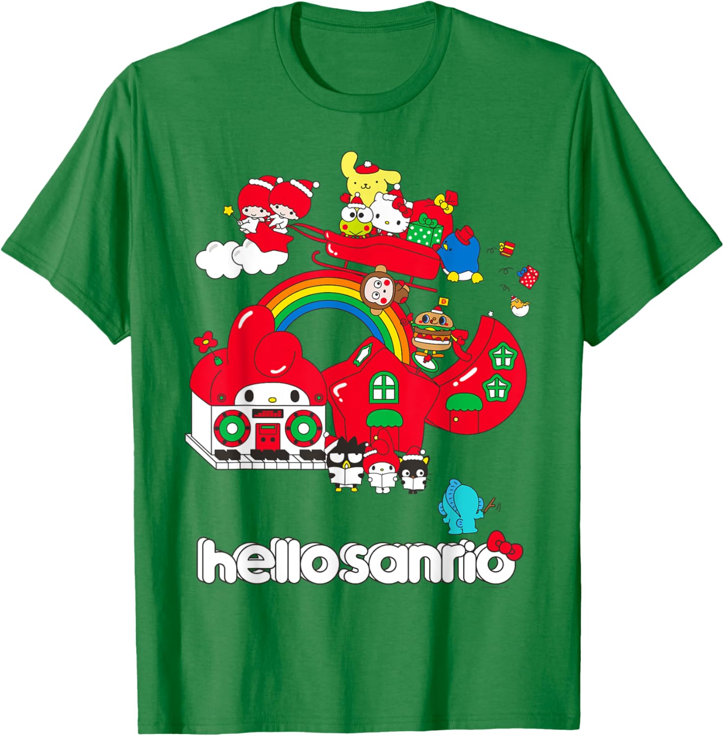 Hello Sanrio Christmas Friends T-Shirt for Holiday Cheer and Fun! - 5