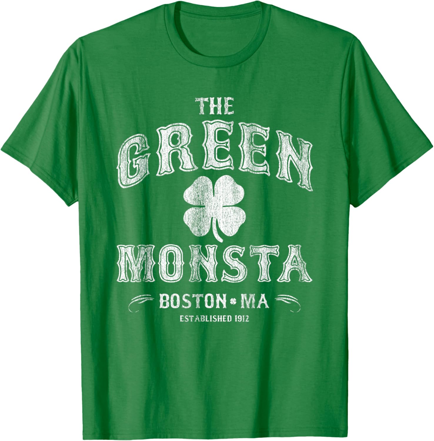 The Green Monsta Boston T-Shirt Perfect for Game Day or St. Patrick's Day - 2