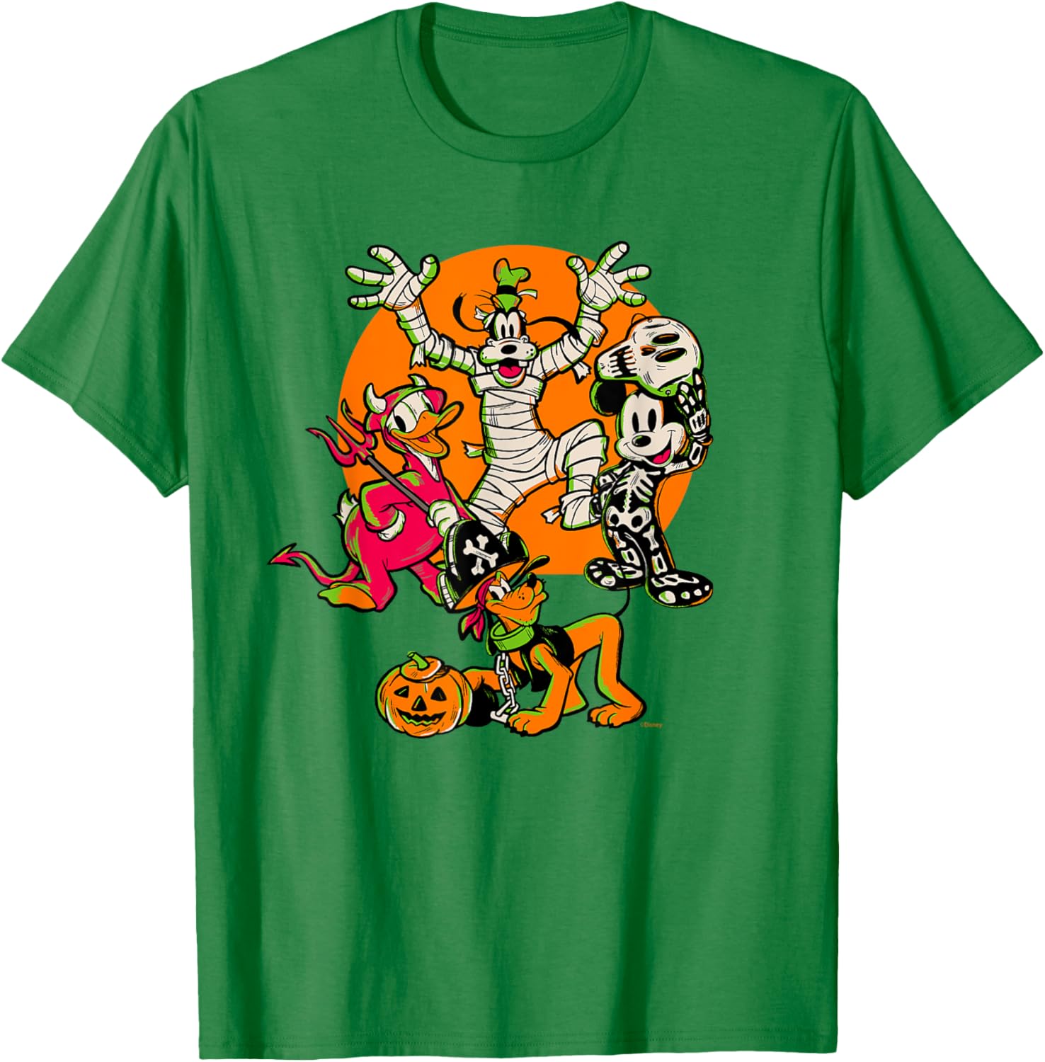 Disney 100 Mickey, Donald, Goofy & Pluto Halloween Costume T-Shirt - 6