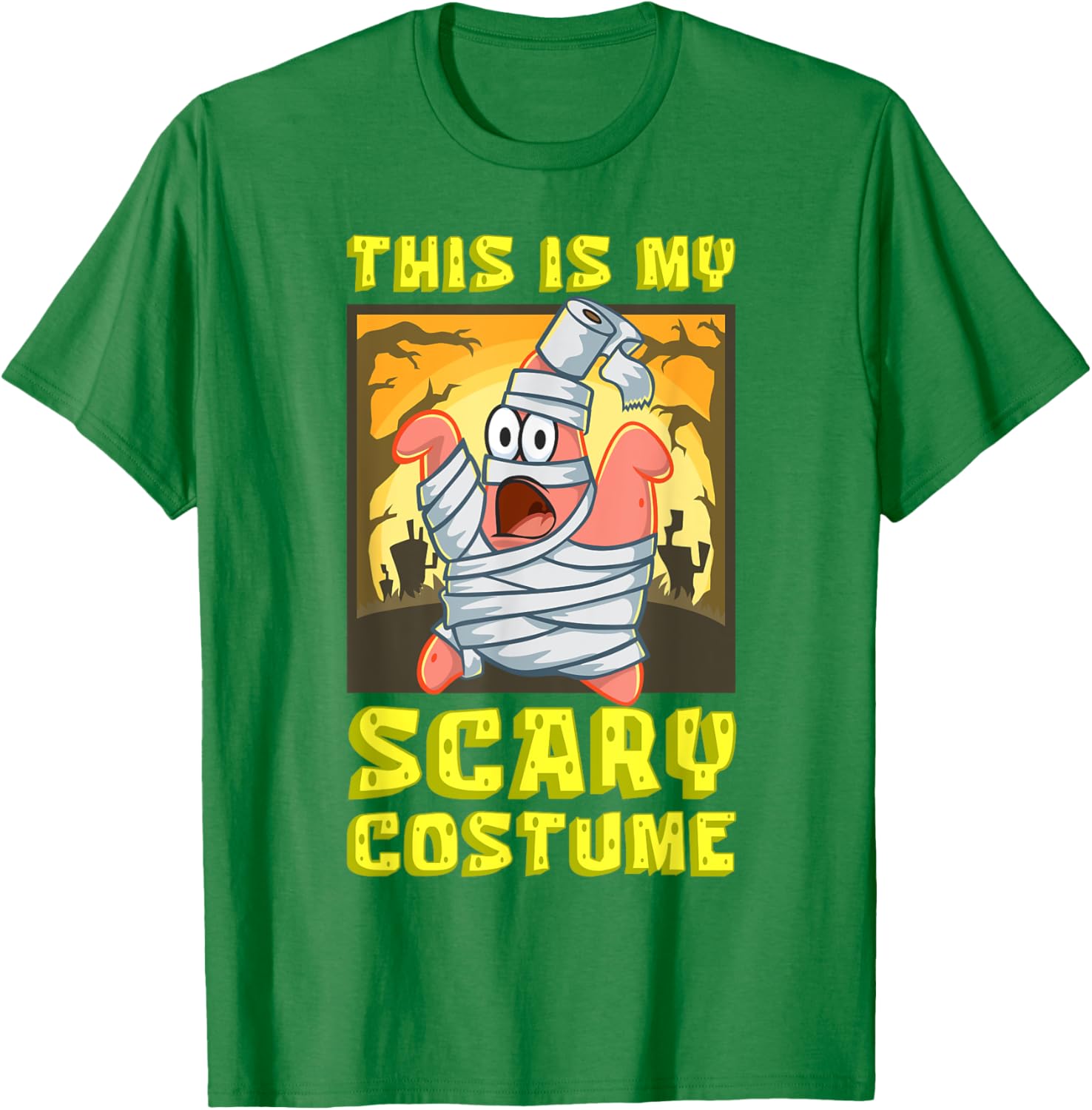 Mademark SpongeBob Halloween Patrick Mummy T-Shirt Fun Costume Apparel - 5