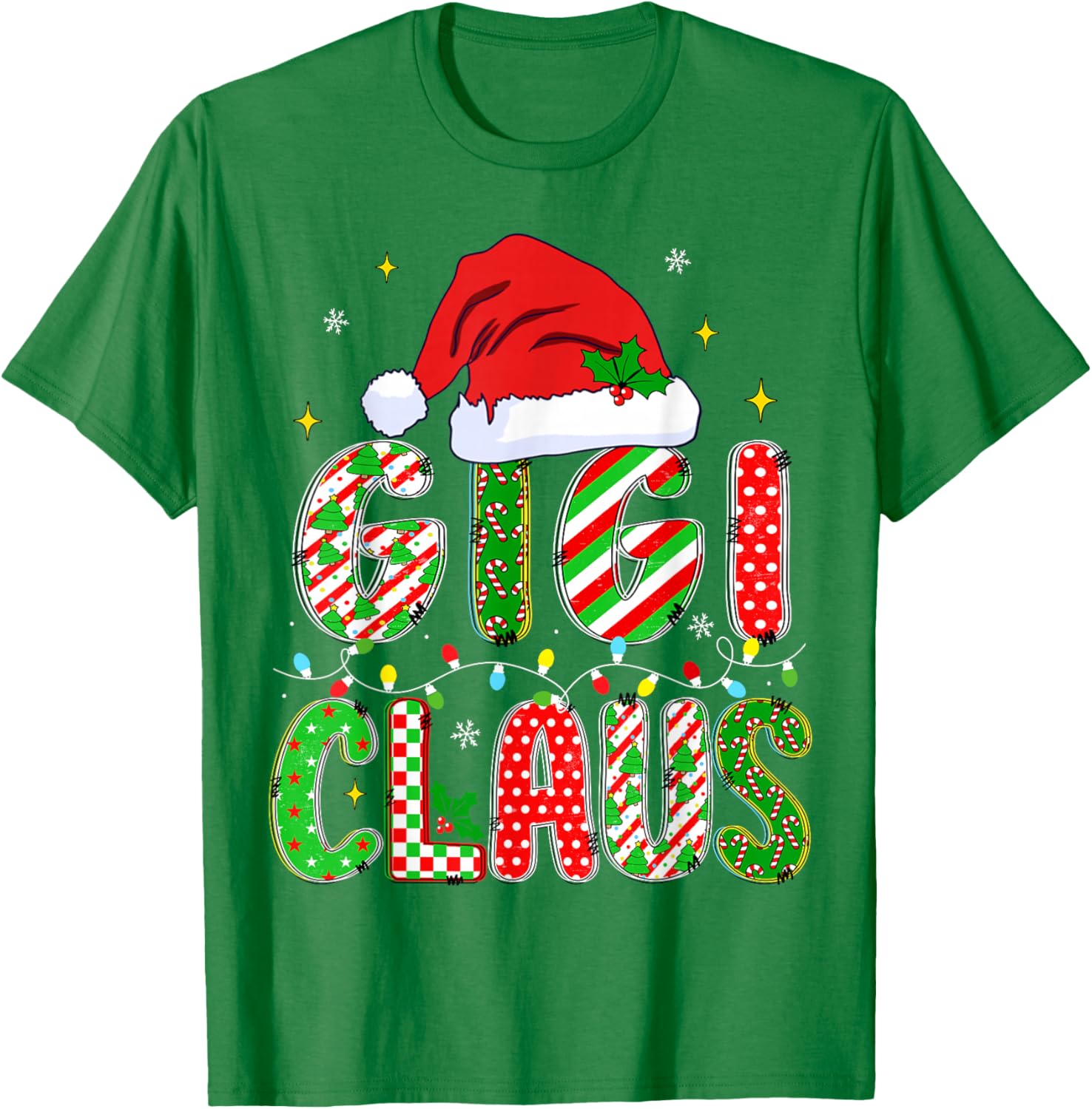 Festive HUGvyn Mom Matching Pajama T-Shirt for Family Christmas Fun - 23