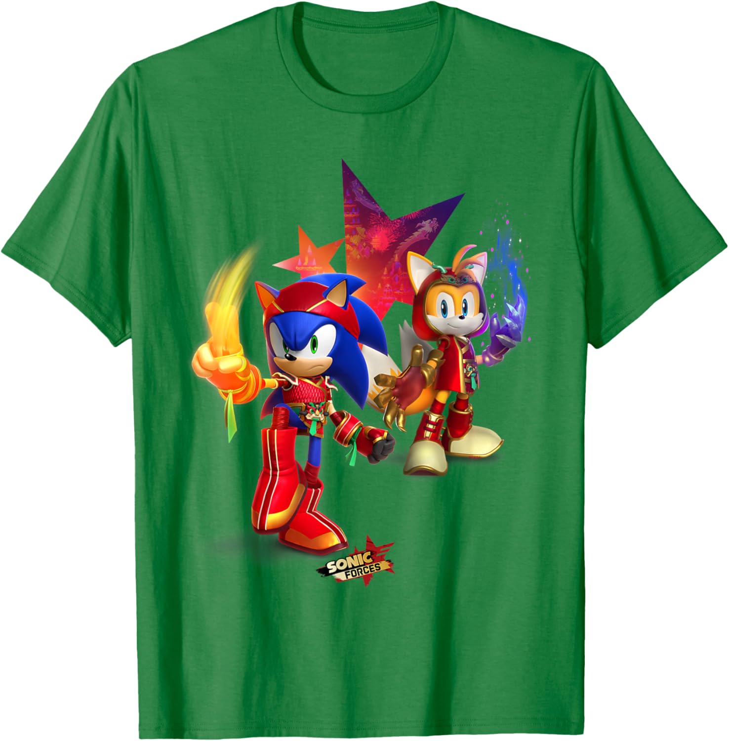 Sonic Forces Dragonfire Sonic and Dragonclaw Tails T-Shirt for Fans - 26
