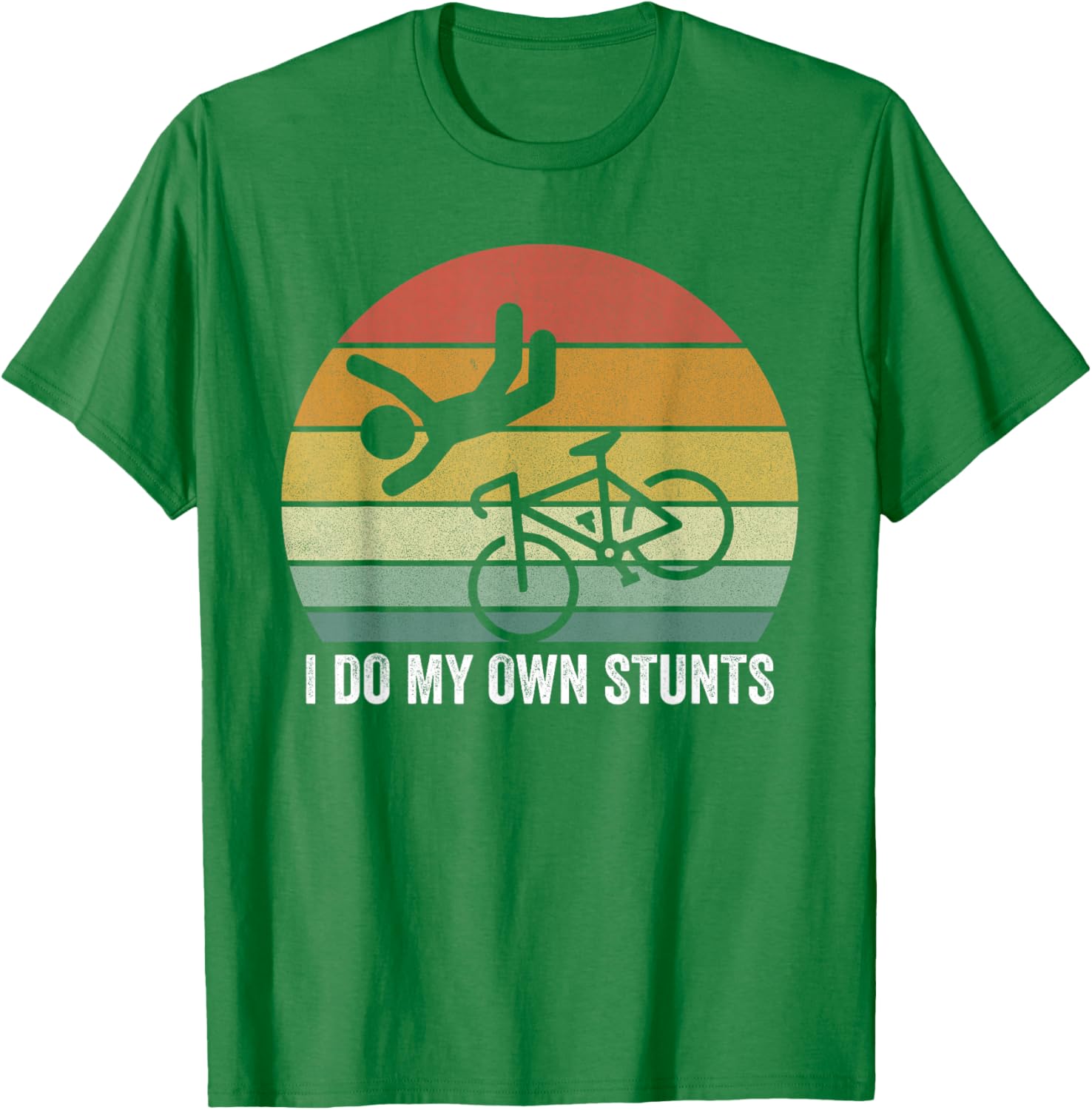 Vintage Retro I Do My Own Stunts Shirt for Bike Lovers - Fun T-Shirt - 14
